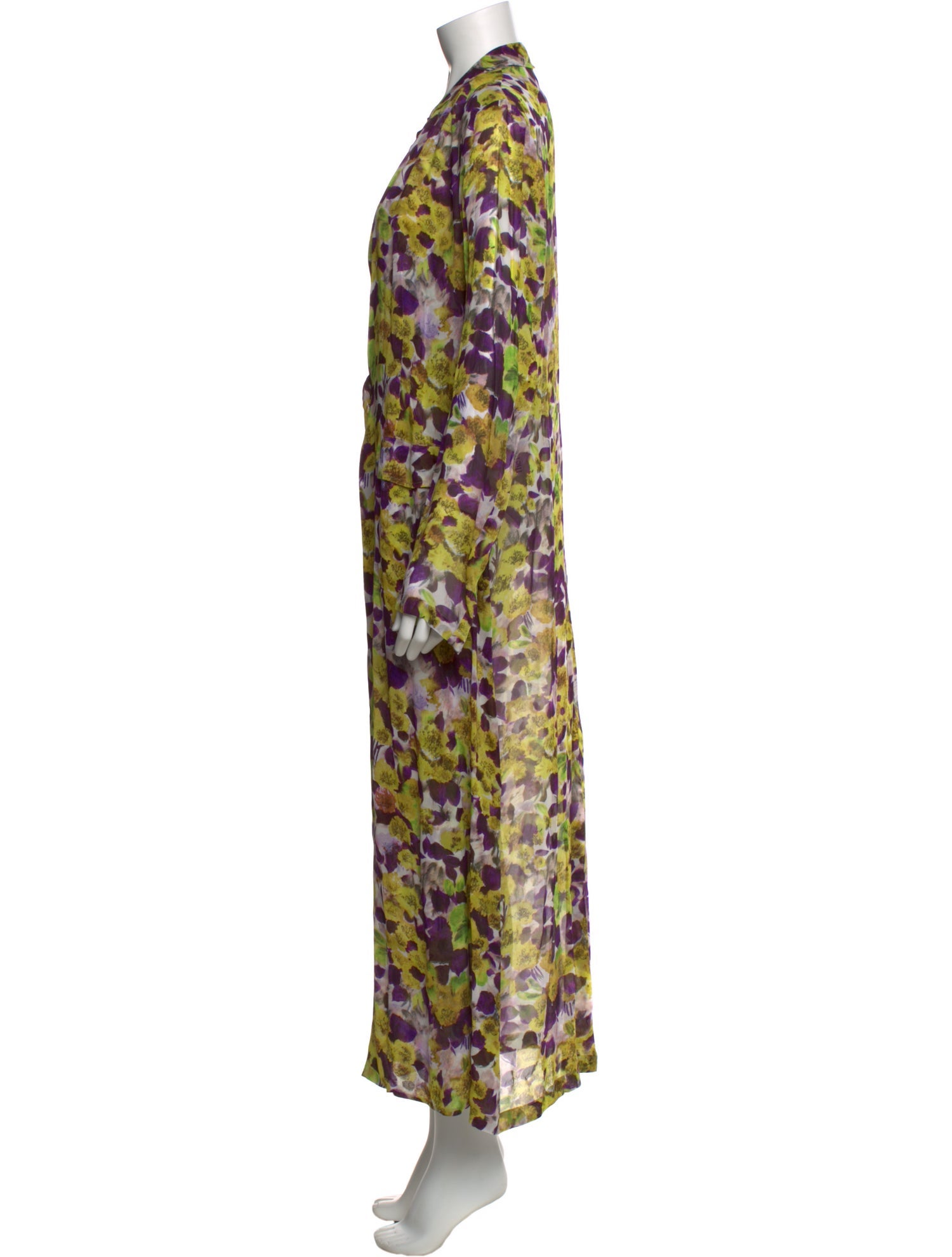 Dries Van Noten Floral Print Long Dress