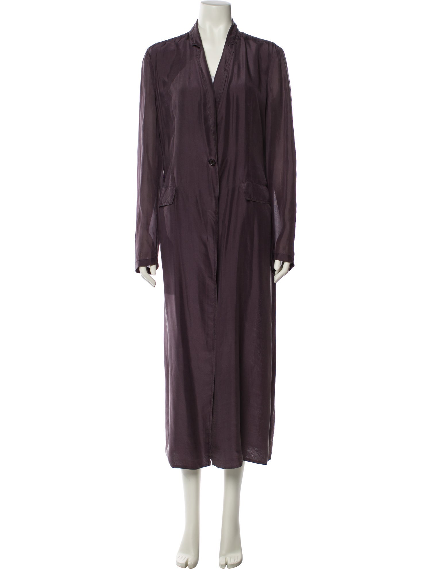 Dries Van Noten Silk Sequin Embellishments Robe