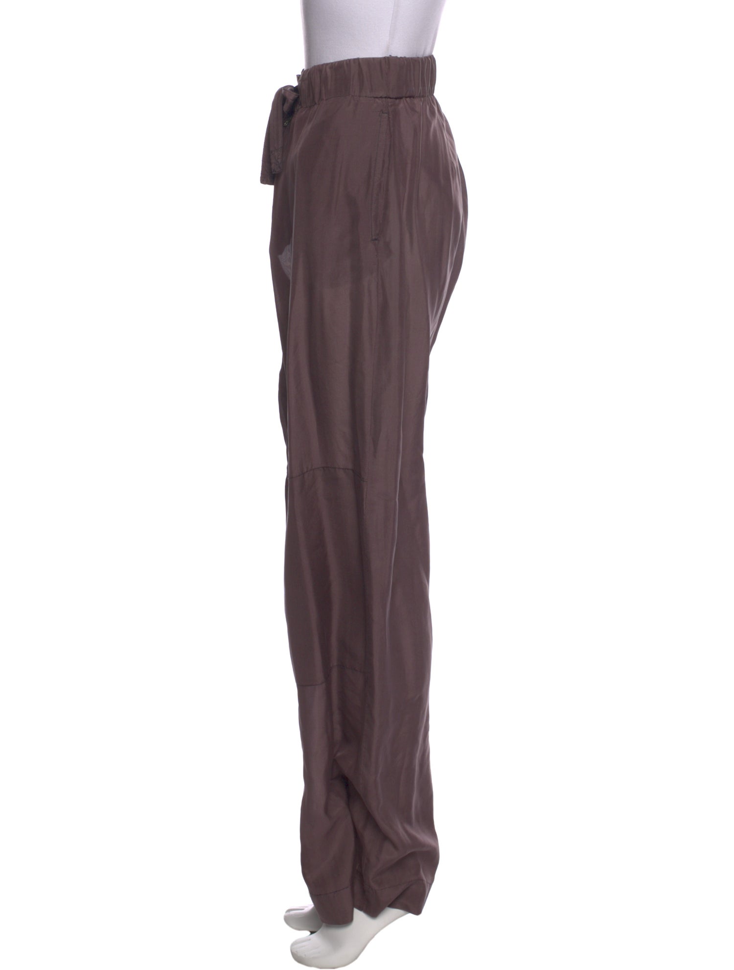 Dries Van Noten Silk Wide Leg Pants