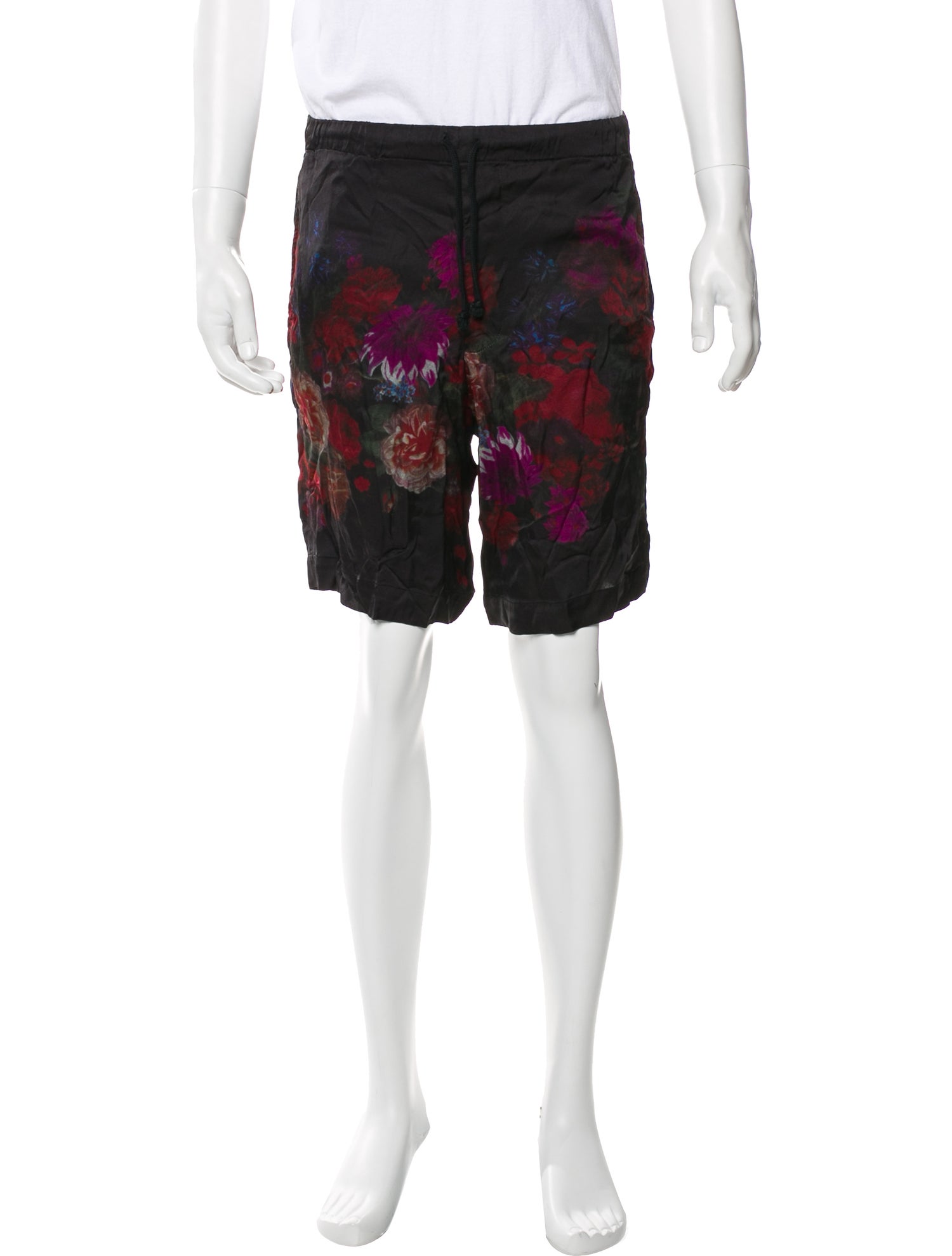 Dries Van Noten Floral Print Jogger Shorts