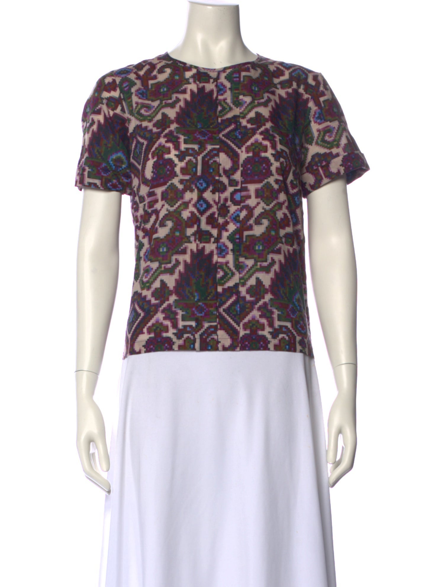 Dries Van Noten Animal Print Crew Neck T-Shirt