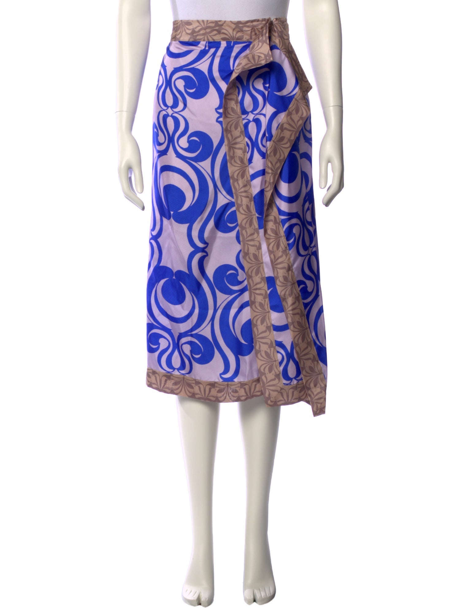 Dries Van Noten Silk Midi Length Skirt w/ Tags