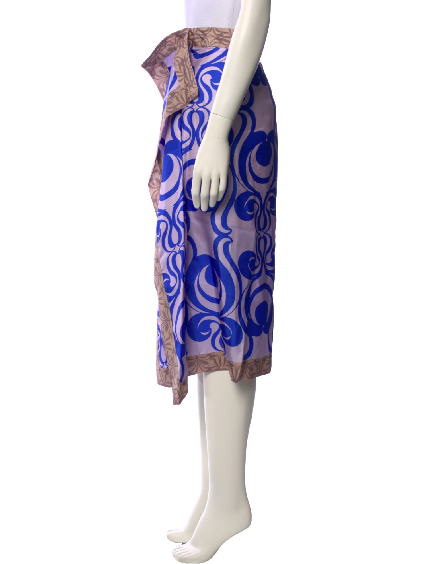 Dries Van Noten Silk Midi Length Skirt w/ Tags