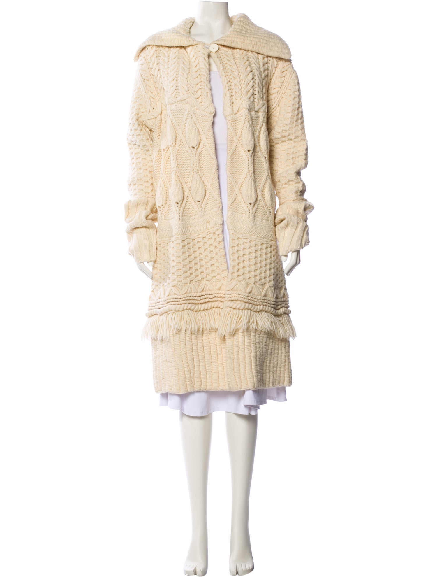 Dries Van Noten Wool Mock Neck Sweater