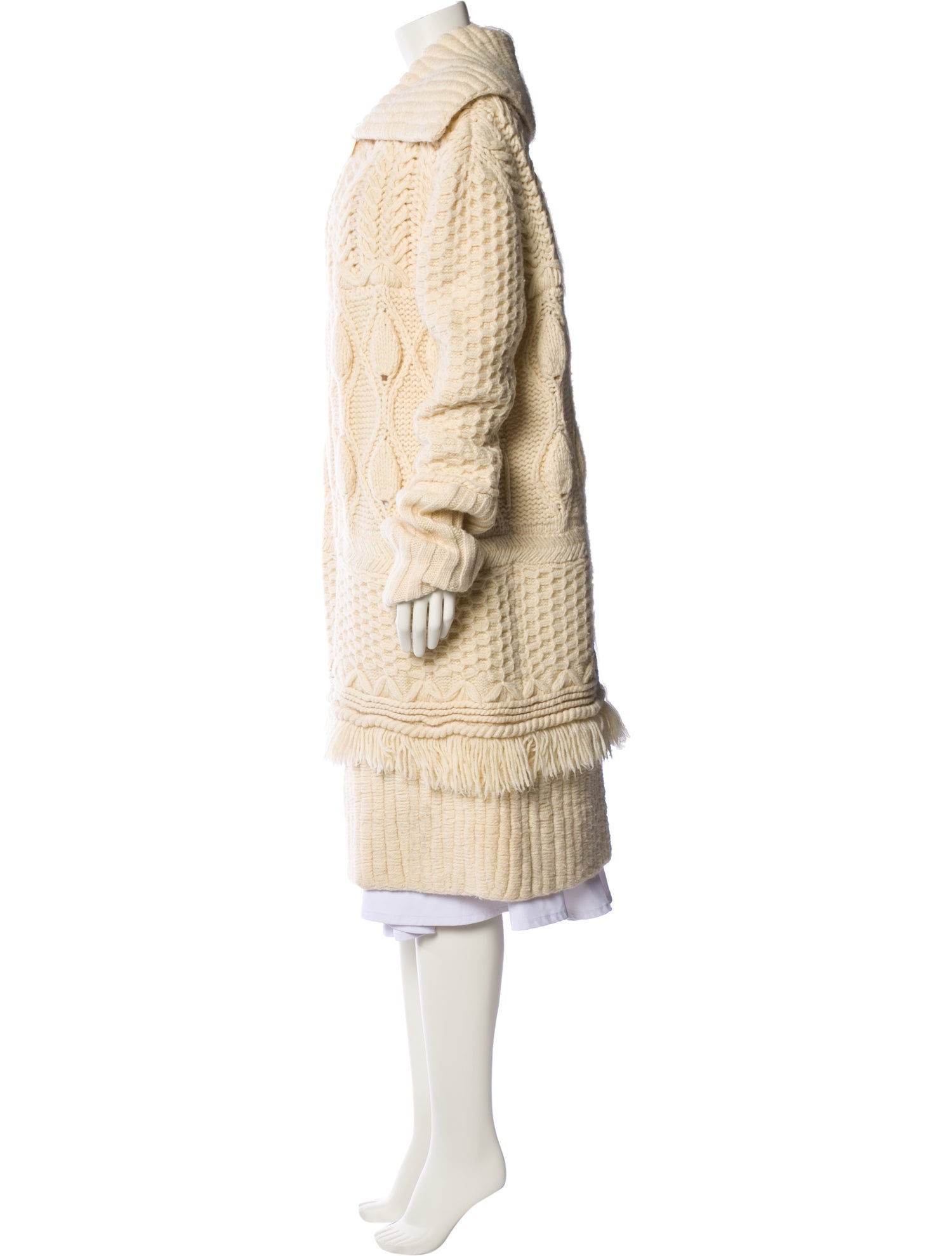 Dries Van Noten Wool Mock Neck Sweater