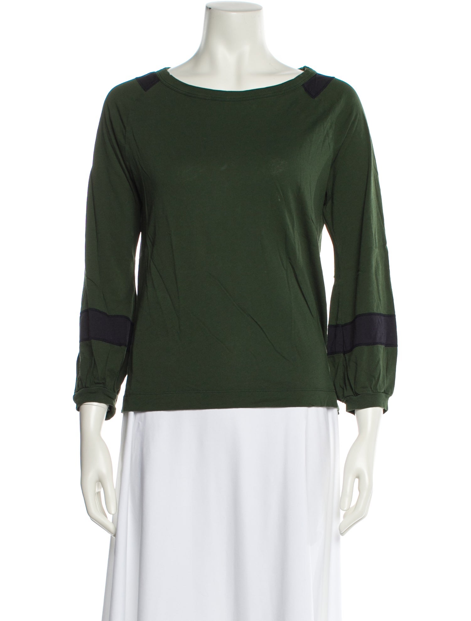 Dries Van Noten Bateau Neckline Three-Quarter Sleeve Sweatshirt