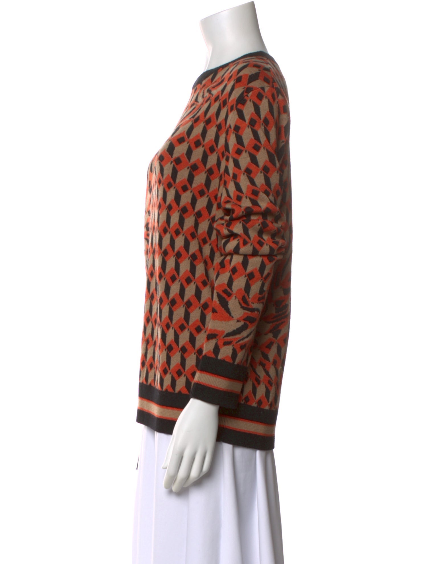 Dries Van Noten Merino Wool Printed Sweater w/ Tags