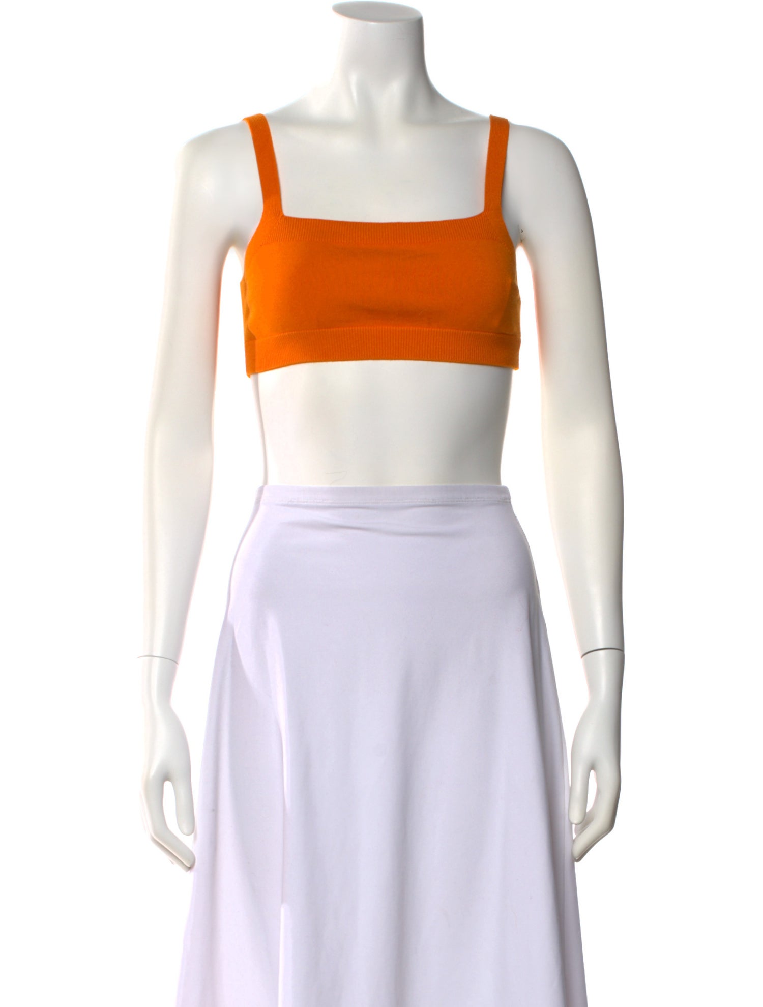 Dries Van Noten Square Neckline Sleeveless Crop Top