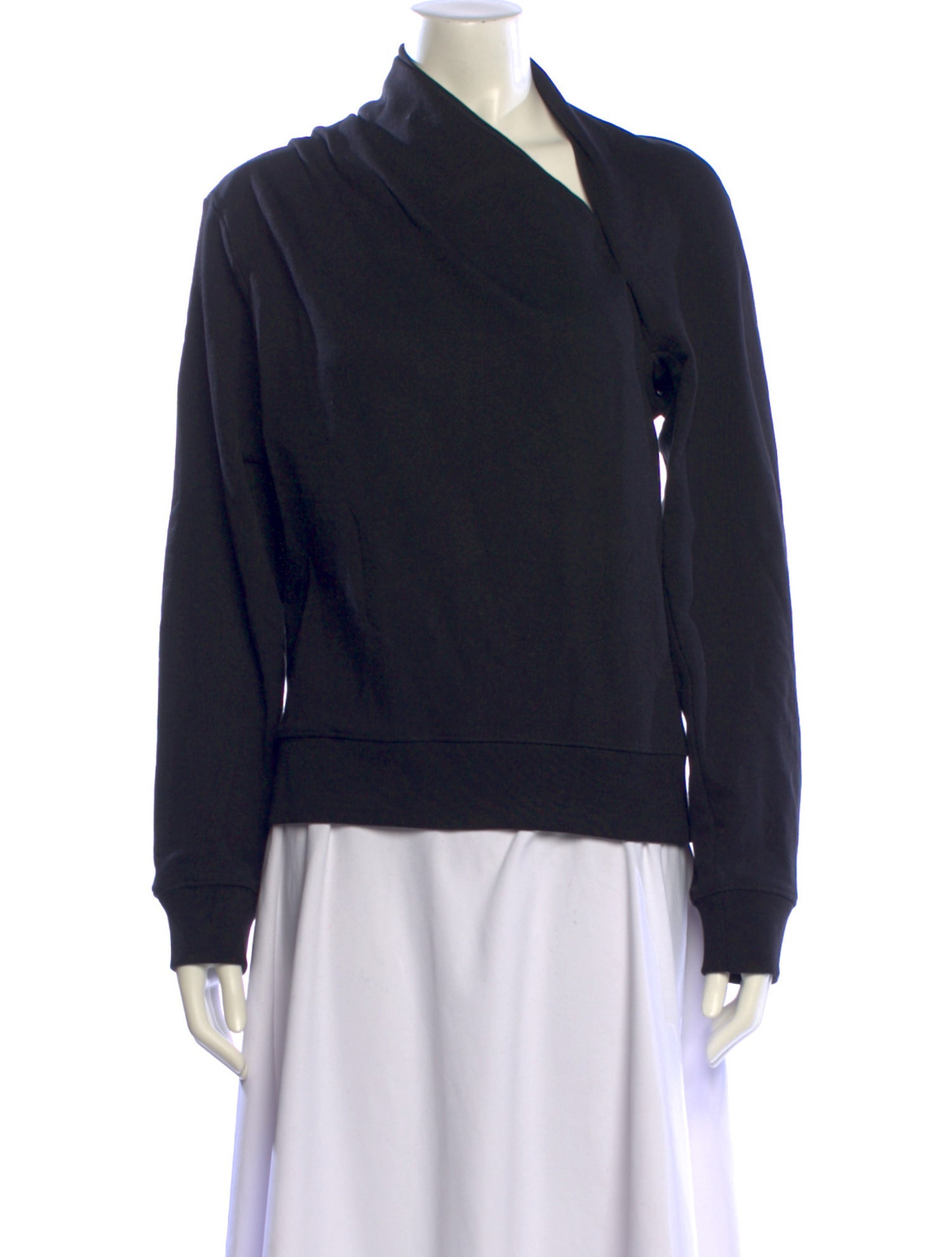 Dries Van Noten Cowl Neck Long Sleeve Sweatshirt