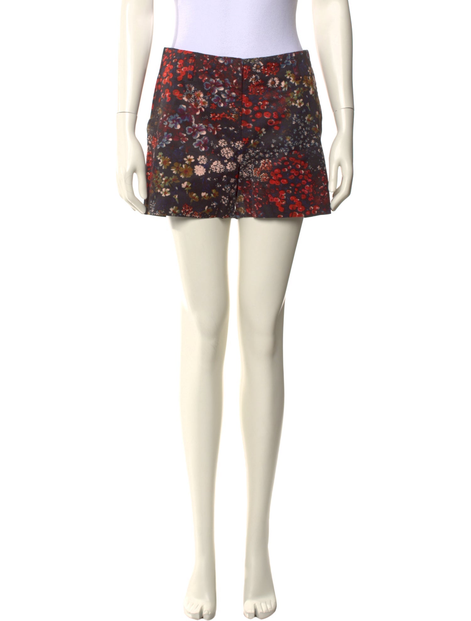 Dries Van Noten Floral Print Mini Shorts