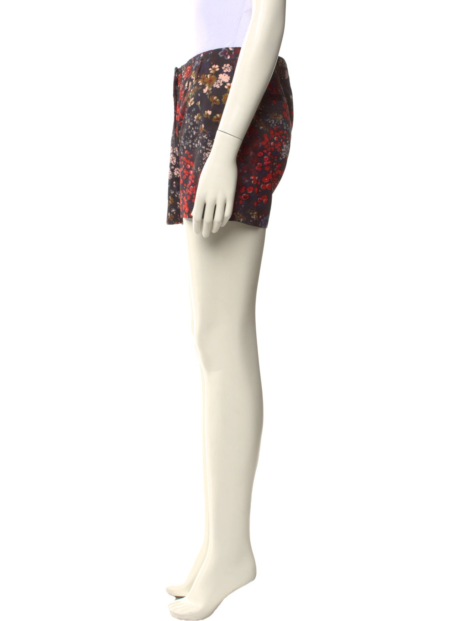 Dries Van Noten Floral Print Mini Shorts