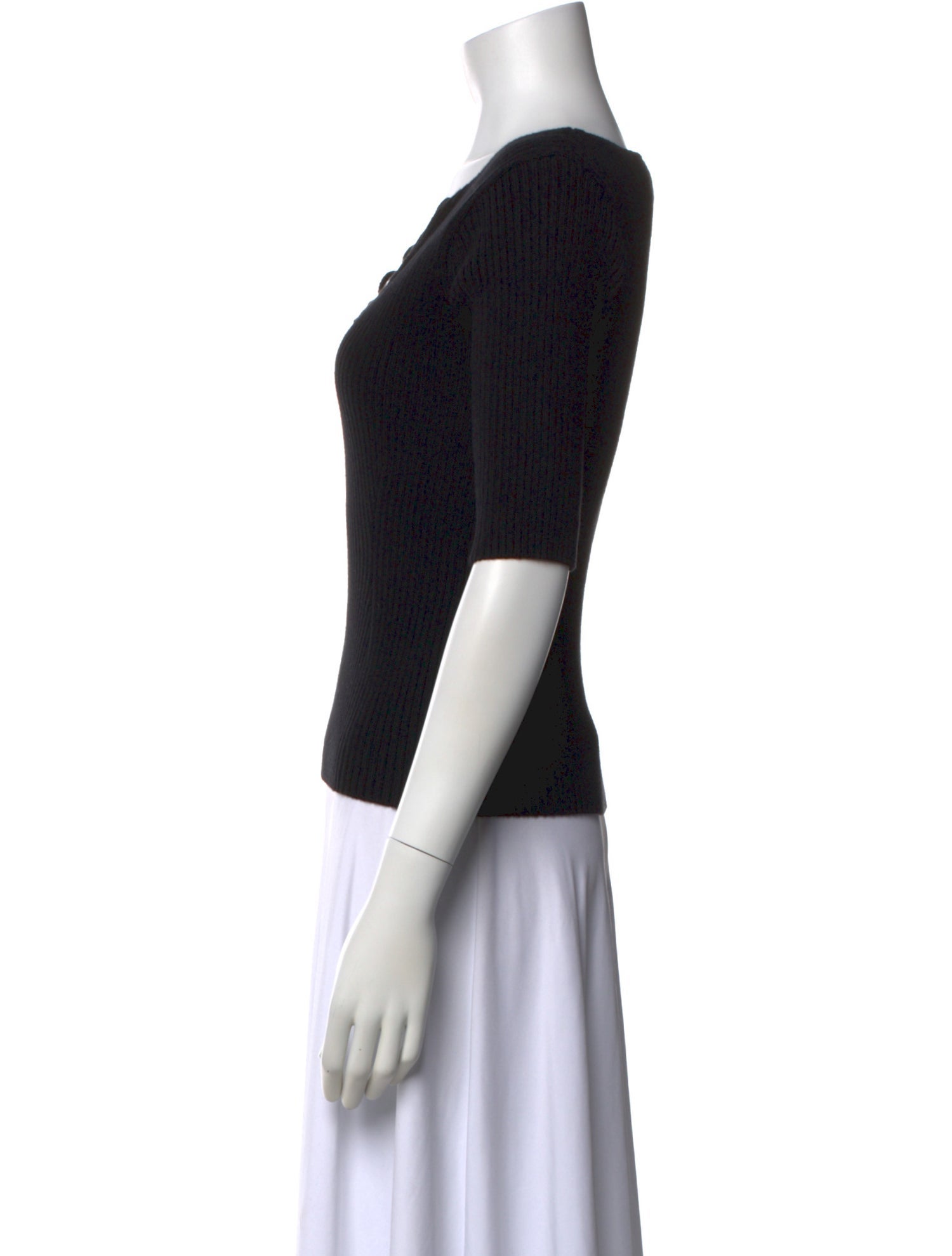 Dries Van Noten V-Neck Short Sleeve Top w/ Tags