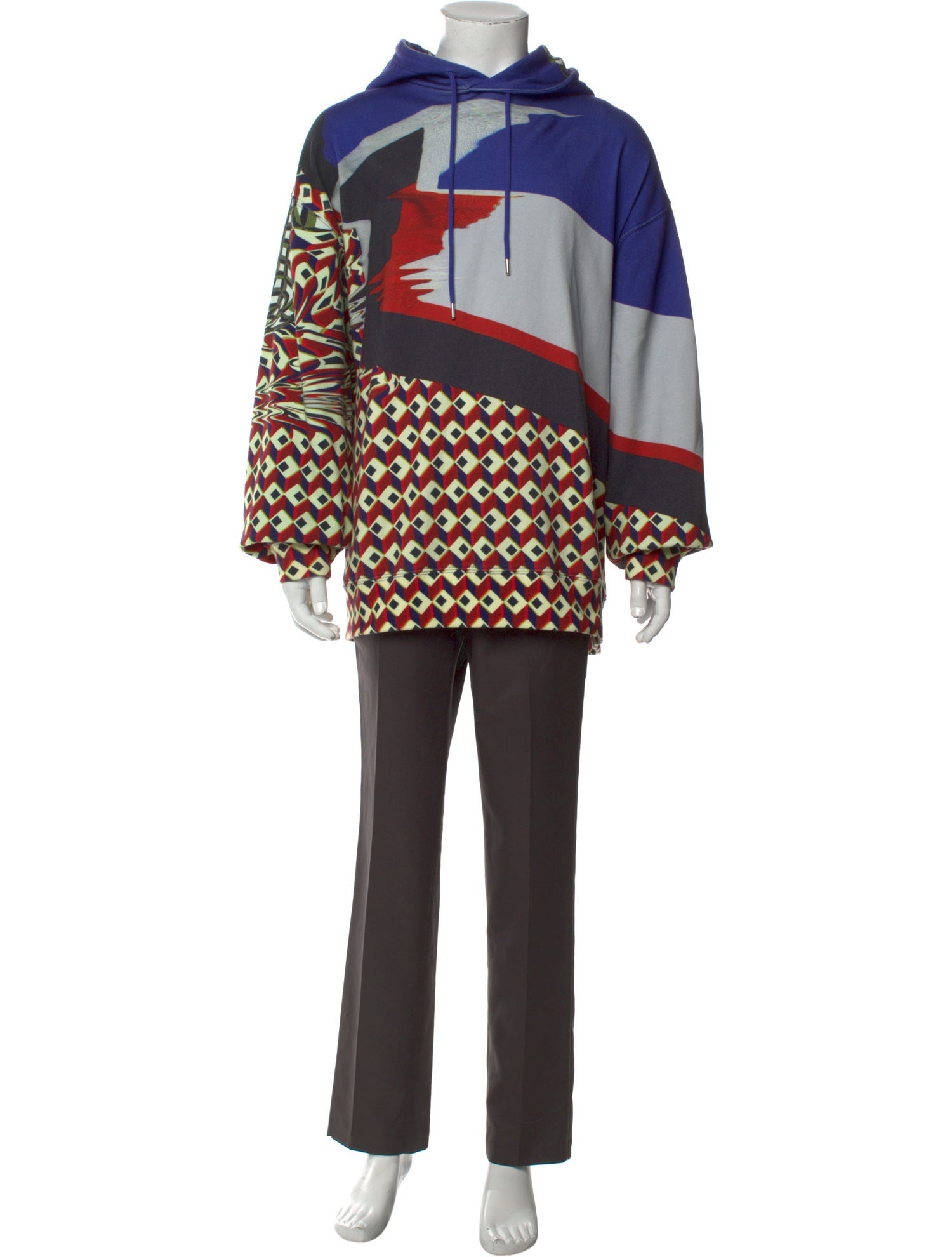 Dries Van Noten Printed Crew Neck Hoodie