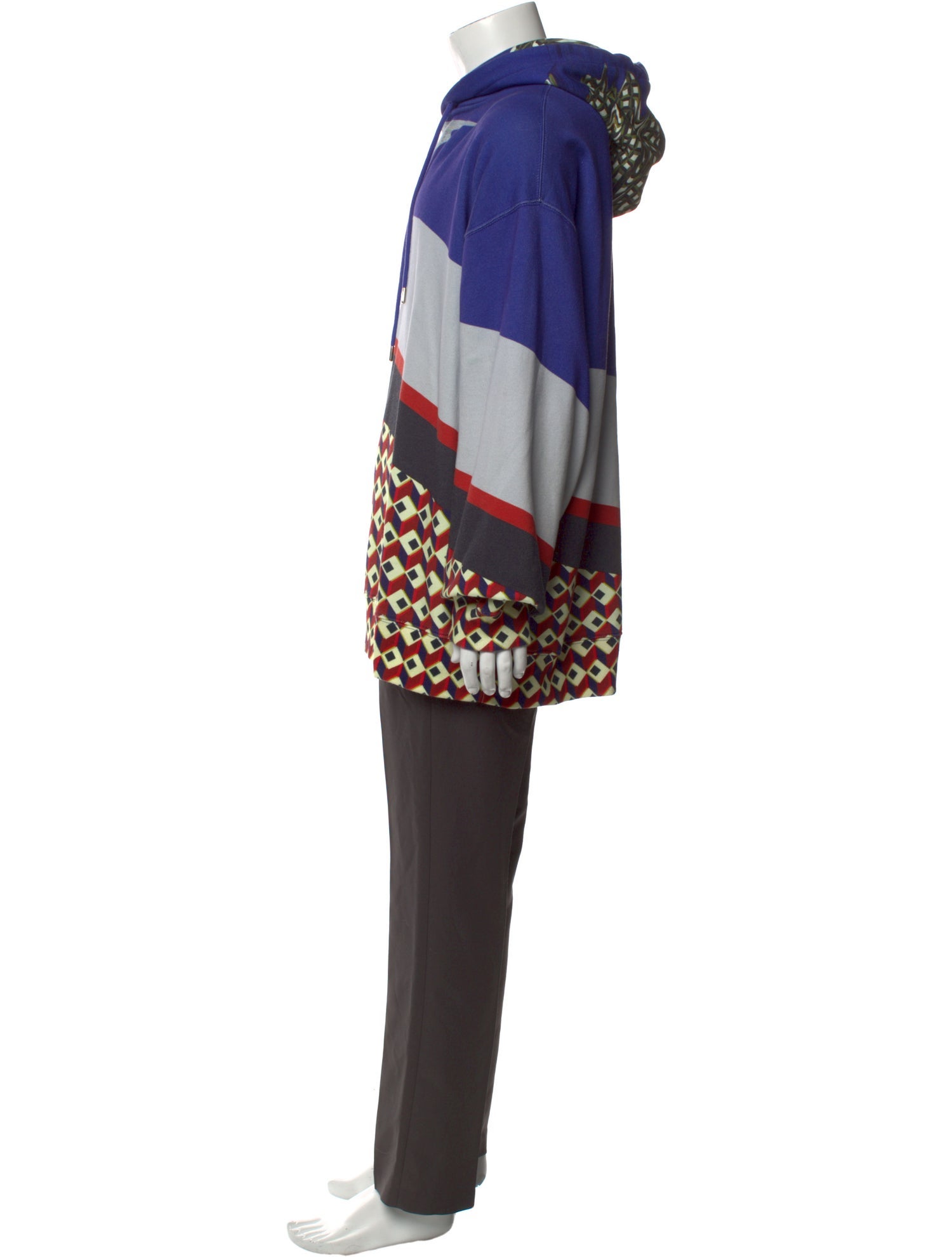 Dries Van Noten Printed Crew Neck Hoodie