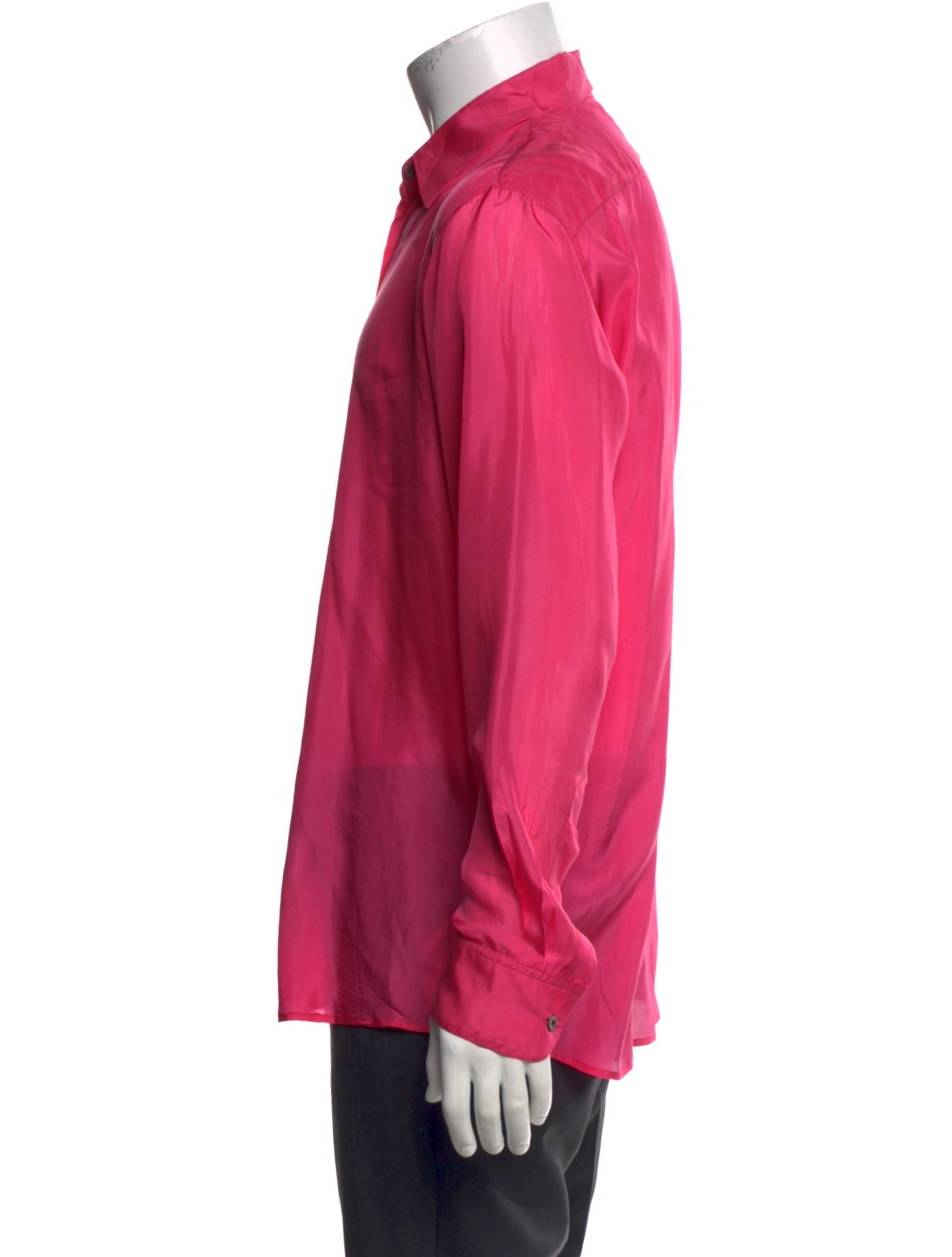 Dries Van Noten Silk Long Sleeve Shirt