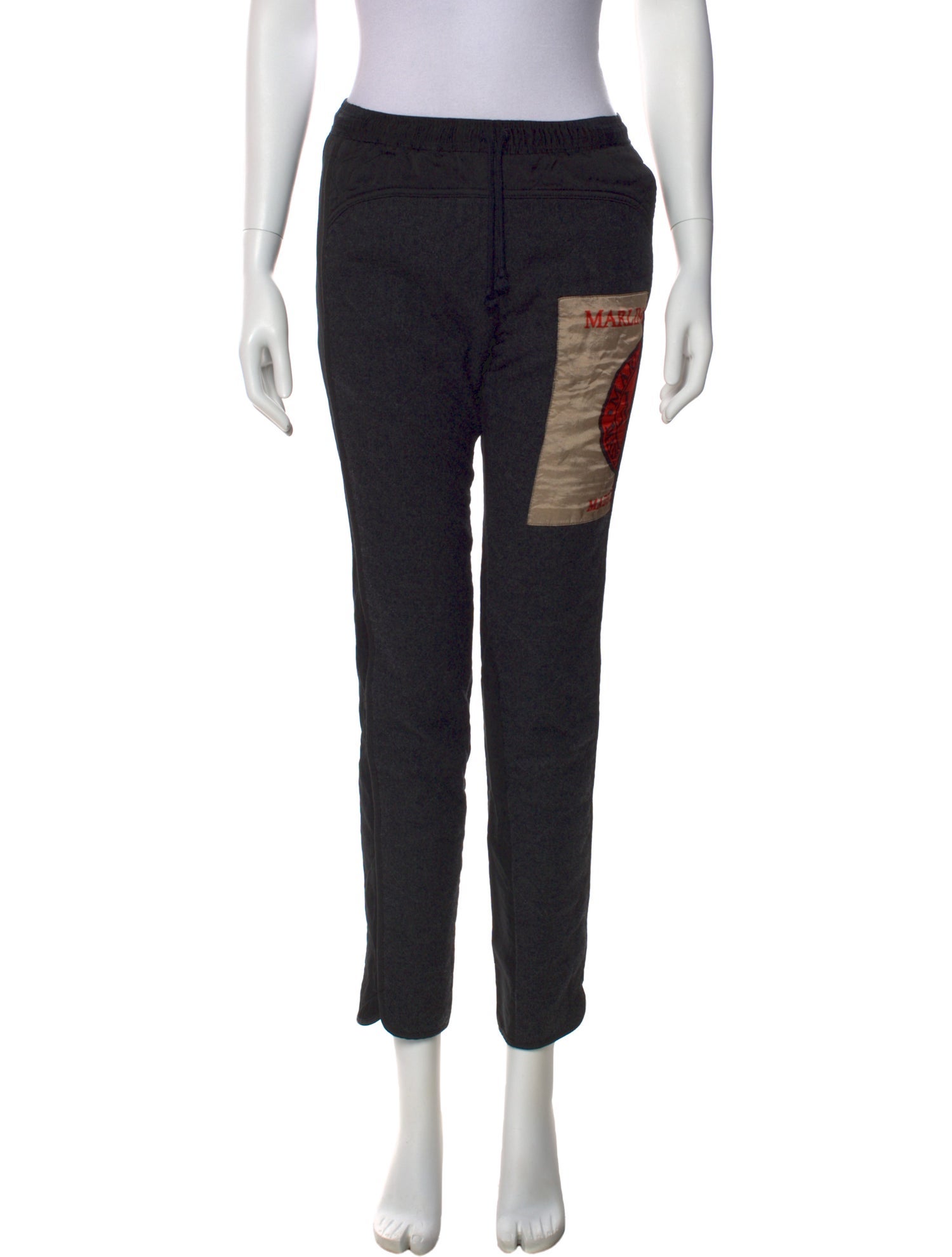 Dries Van Noten Wool Straight Leg Pants