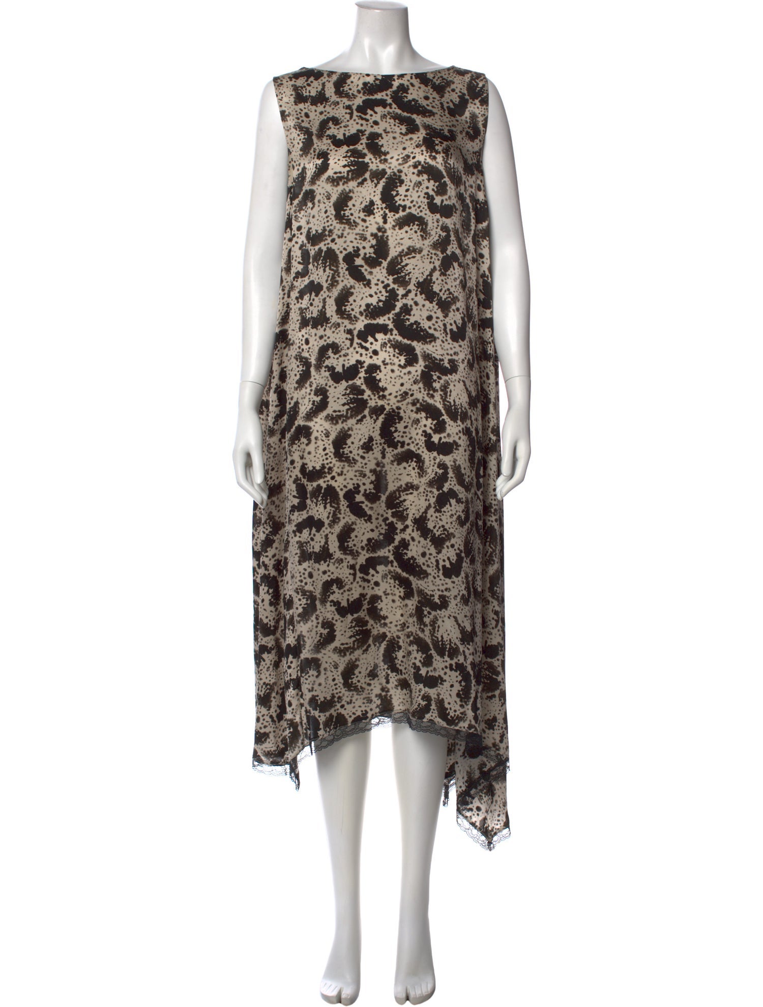 Dries Van Noten Silk Midi Length Dress