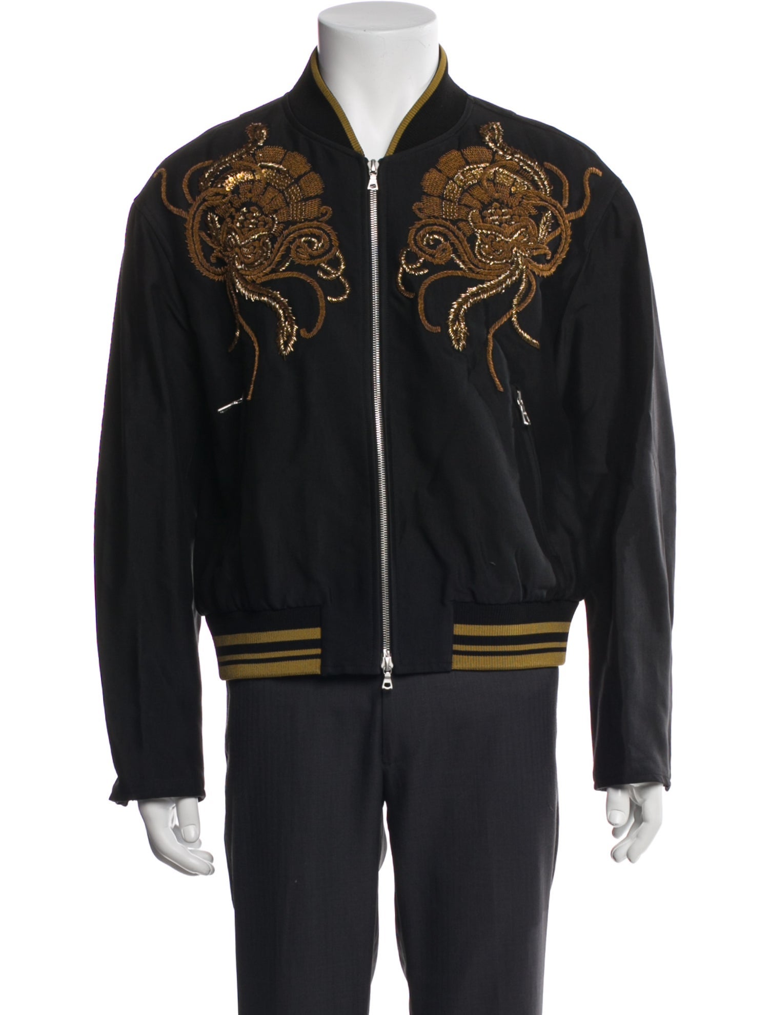 Dries Van Noten Graphic Print Bomber Jacket