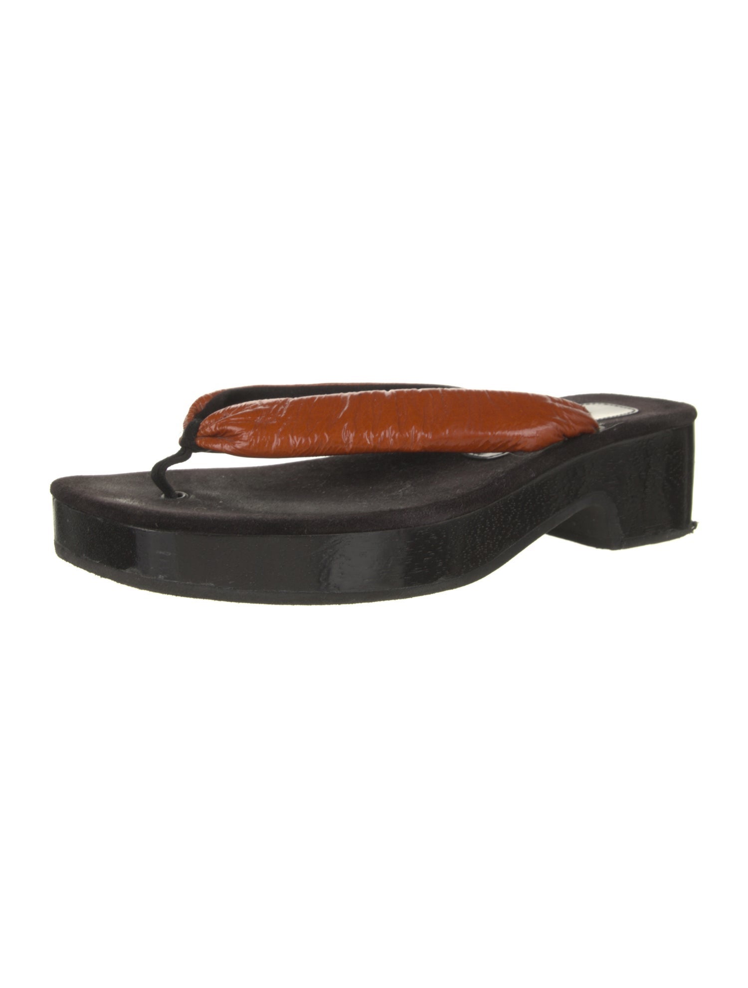 Dries Van Noten Leather Flip Flops