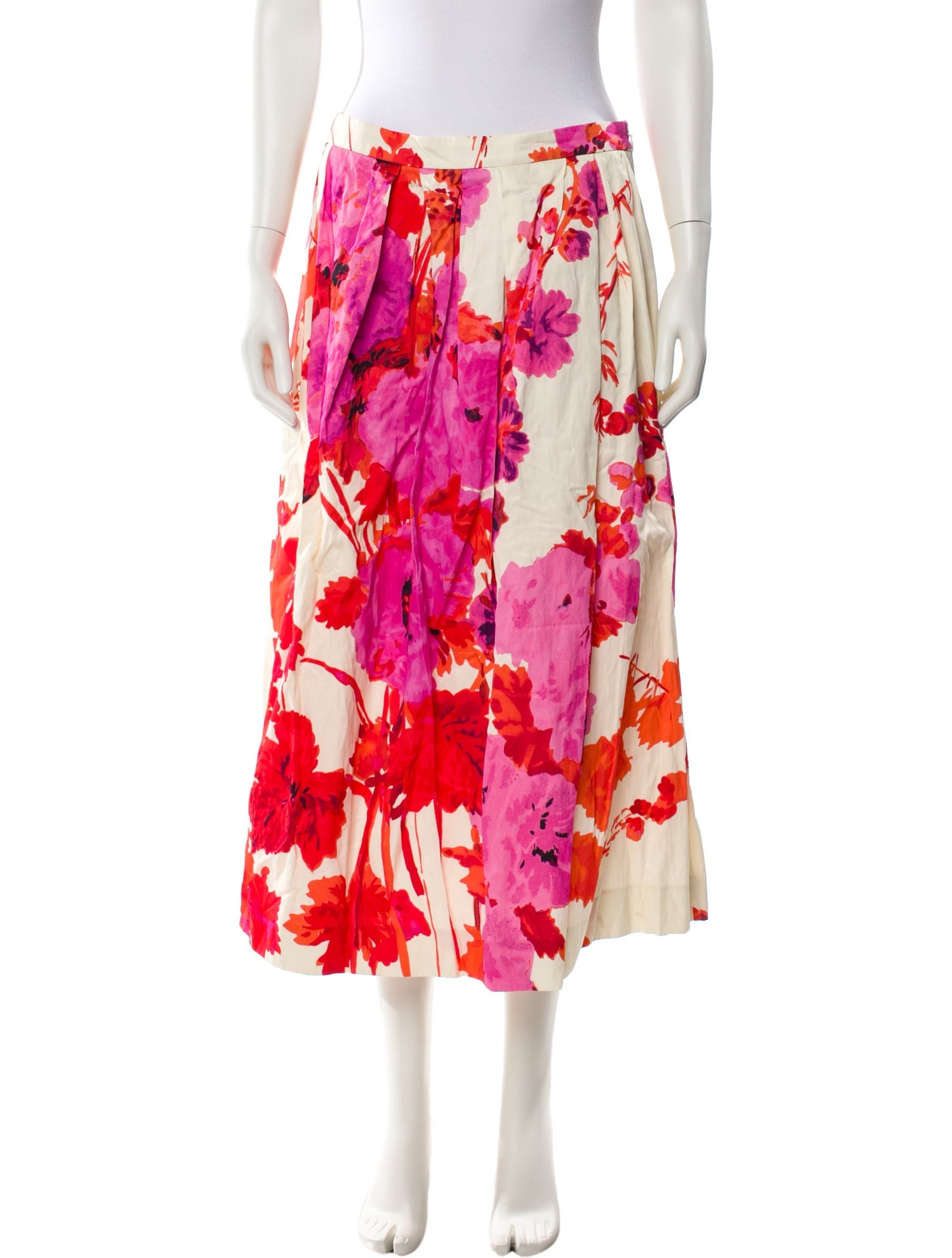 Dries Van Noten Floral Print Midi Length Skirt w/ Tags