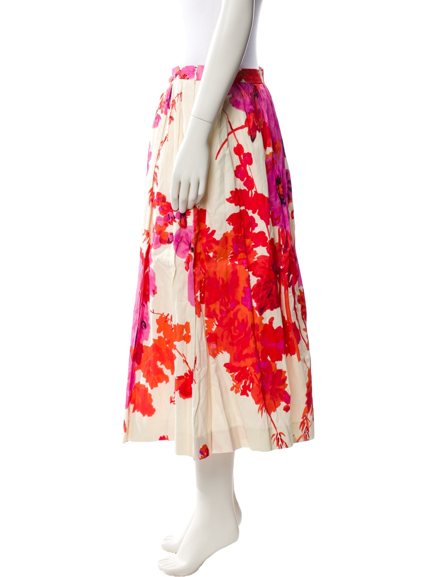 Dries Van Noten Floral Print Midi Length Skirt w/ Tags