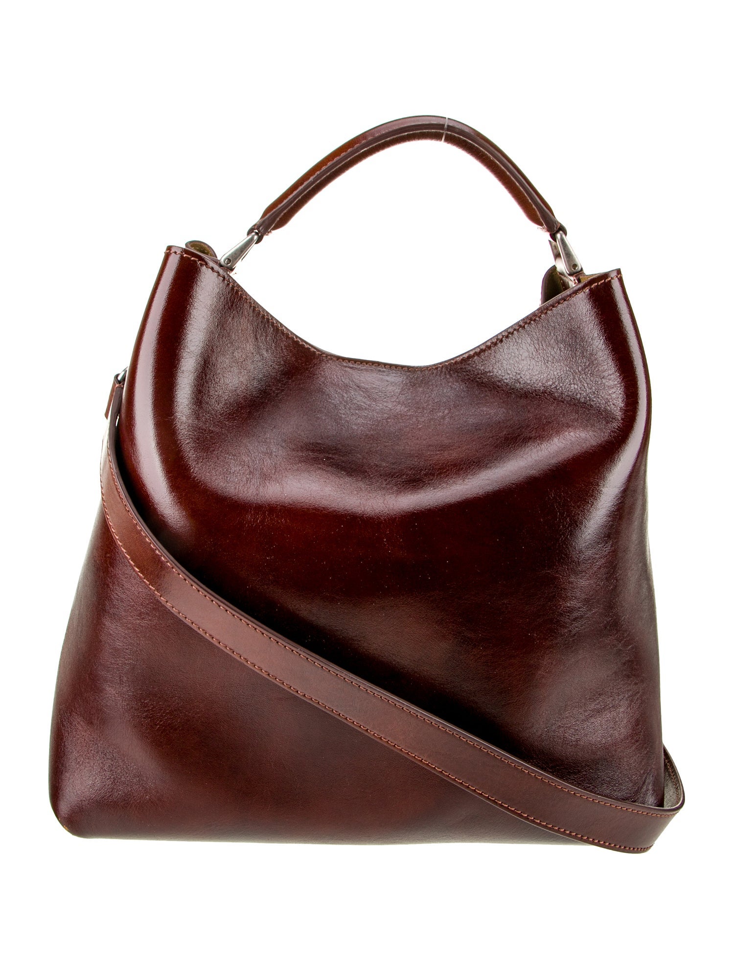 Dries Van Noten Leather Hobo