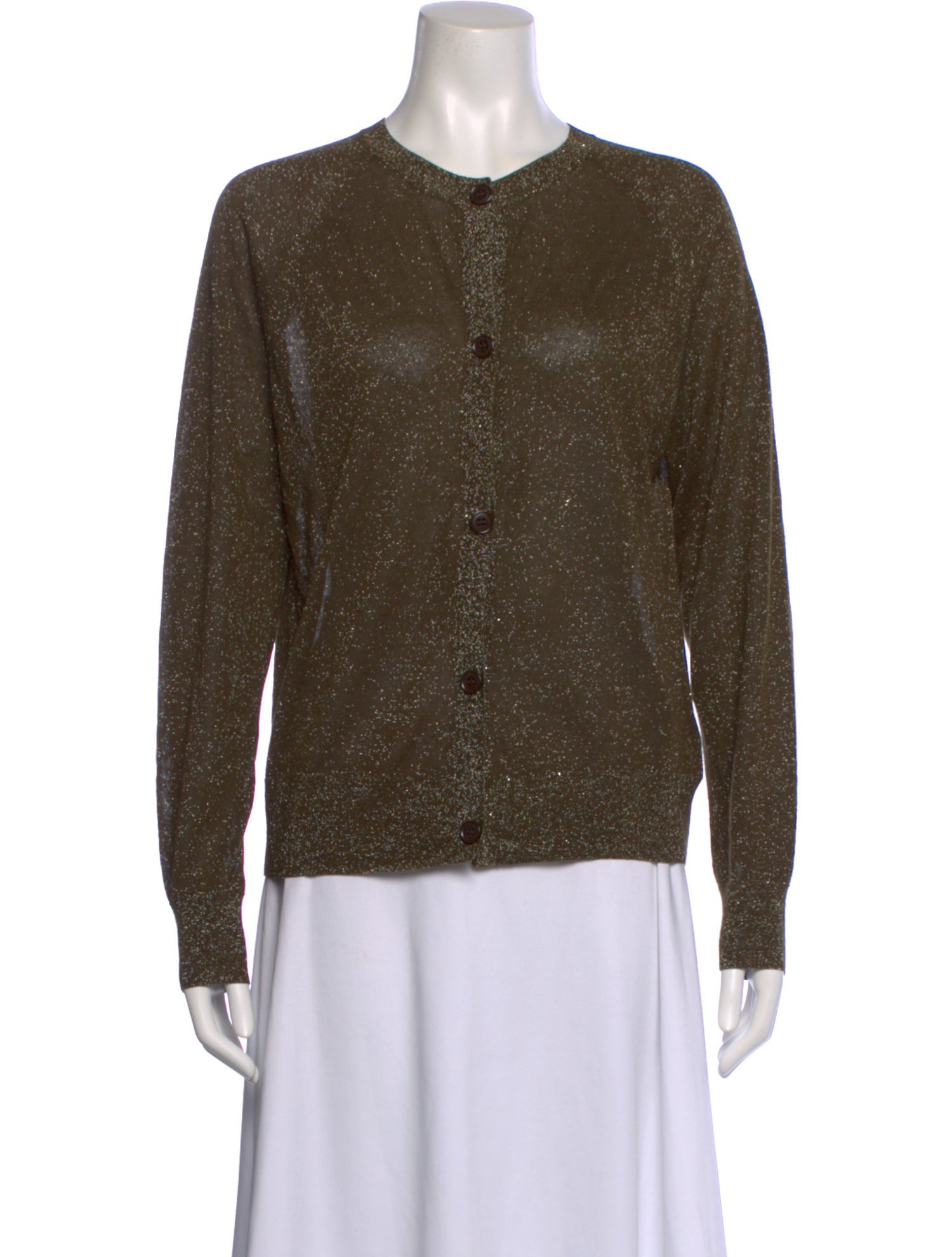 Dries Van Noten Long Sleeve Button-Up Top