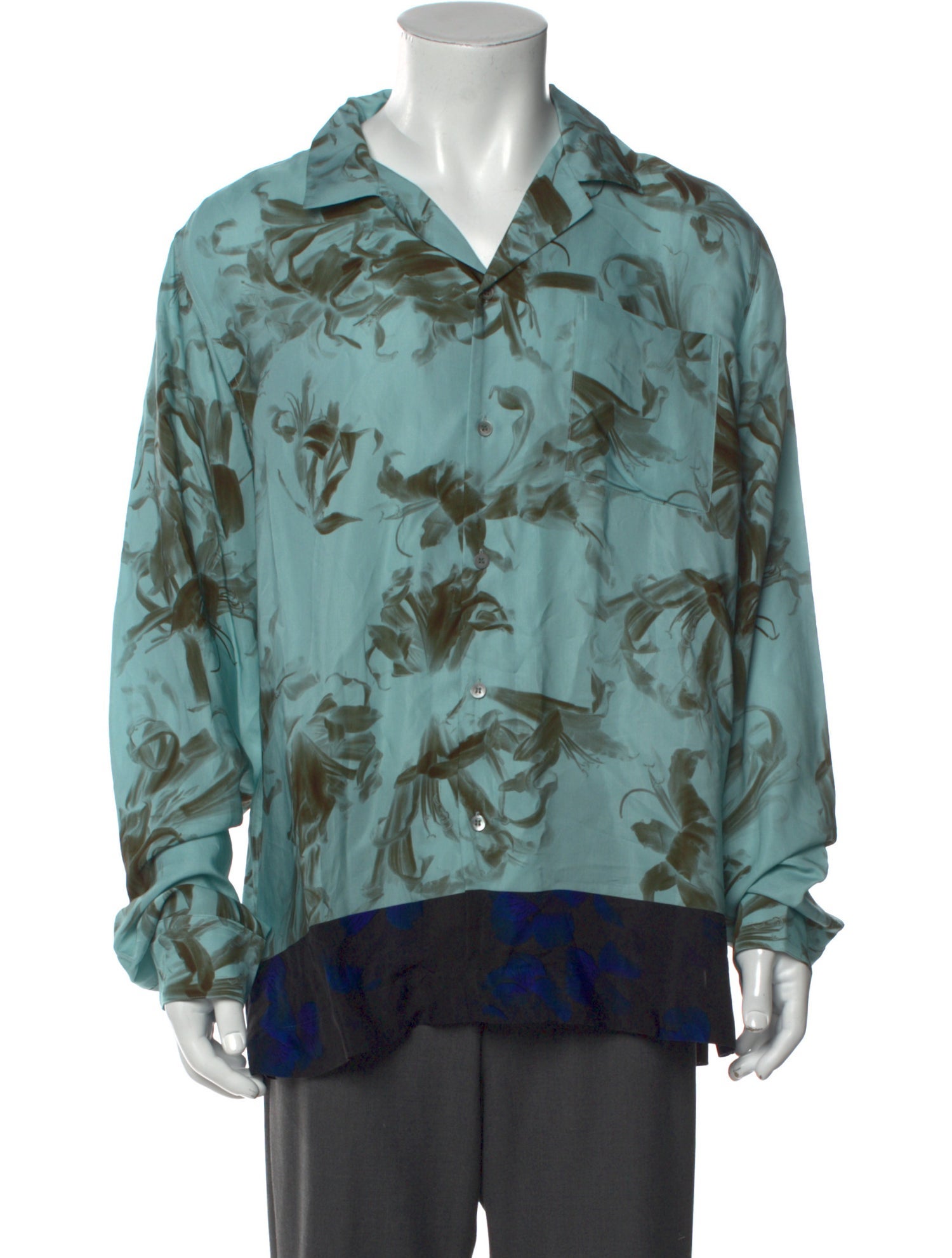 Dries Van Noten Printed Long Sleeve Shirt w/ Tags