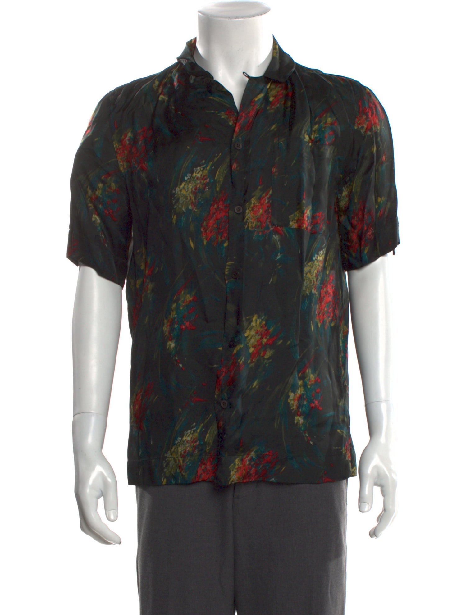 Dries Van Noten Printed Short Sleeve Shirt