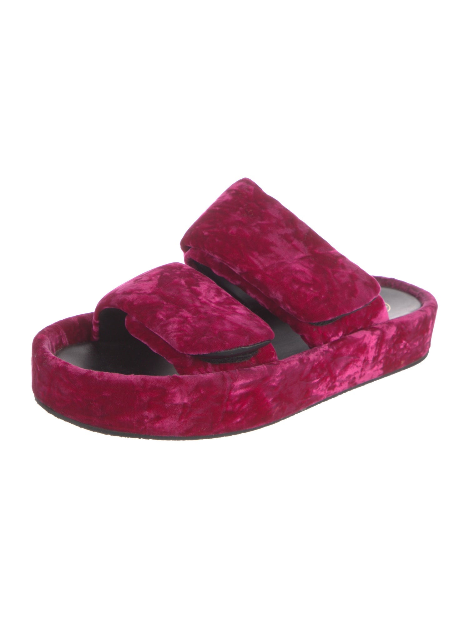 Dries Van Noten Velvet Slides