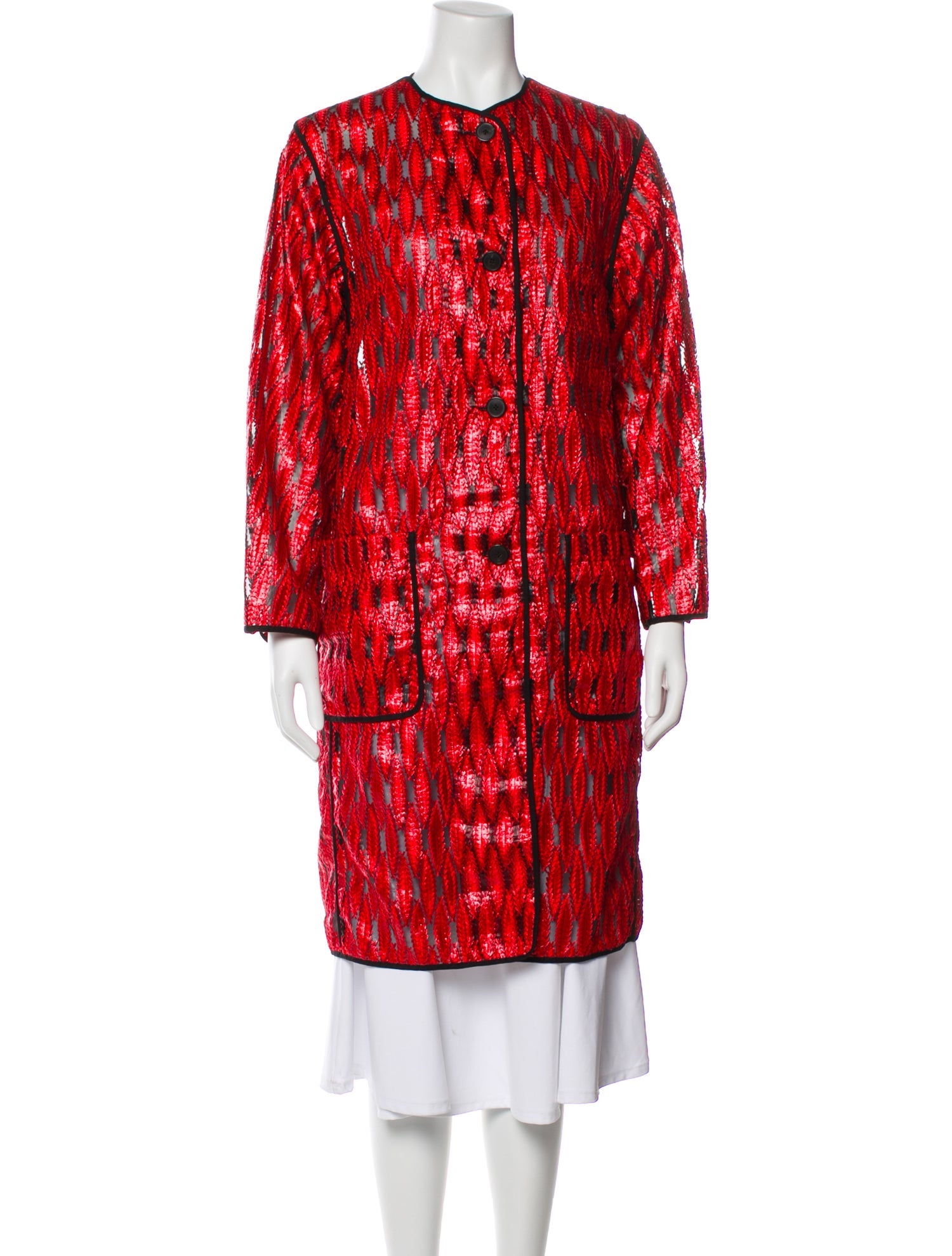 Dries Van Noten Printed Trench Coat