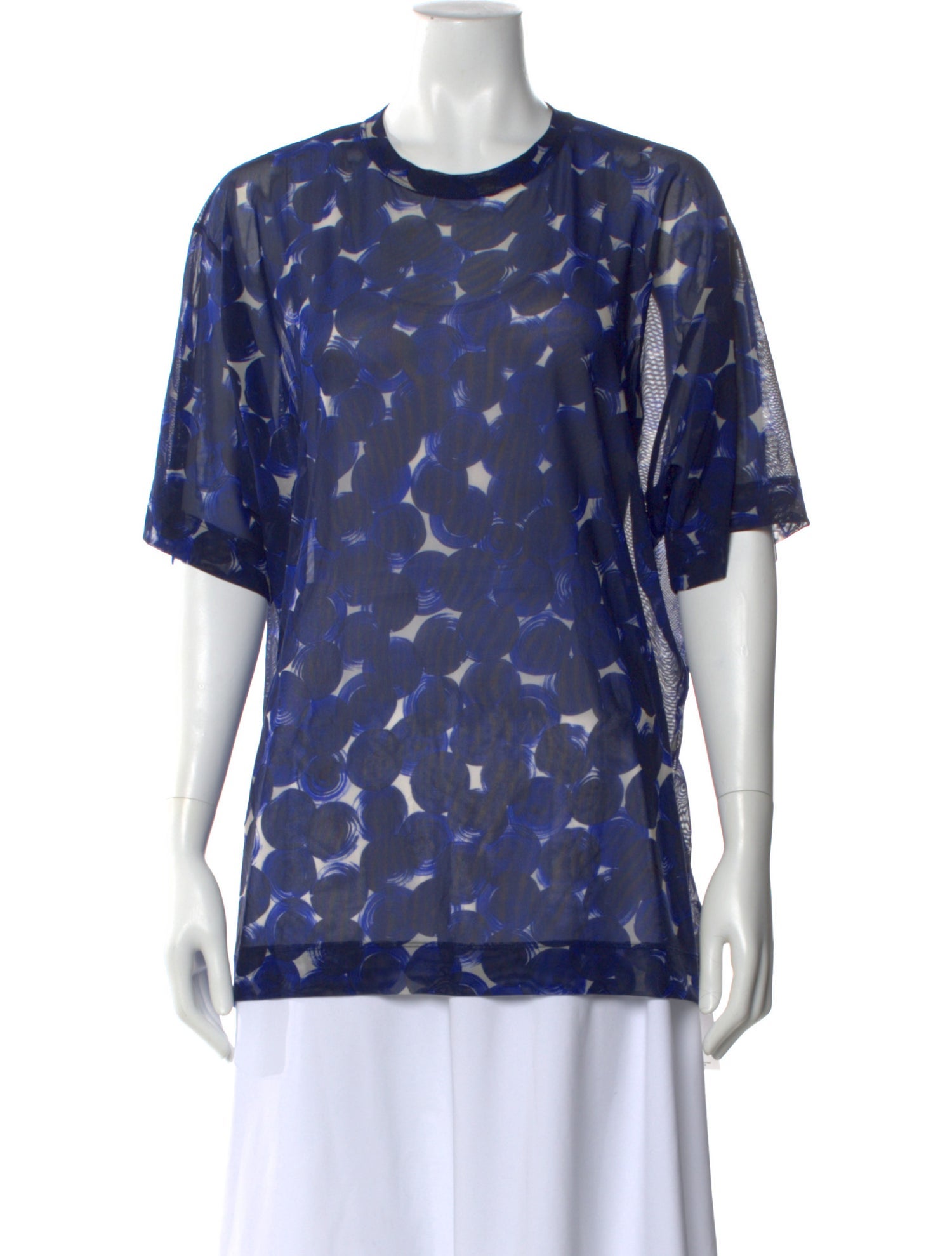 Dries Van Noten Patterned Crew Neck Top