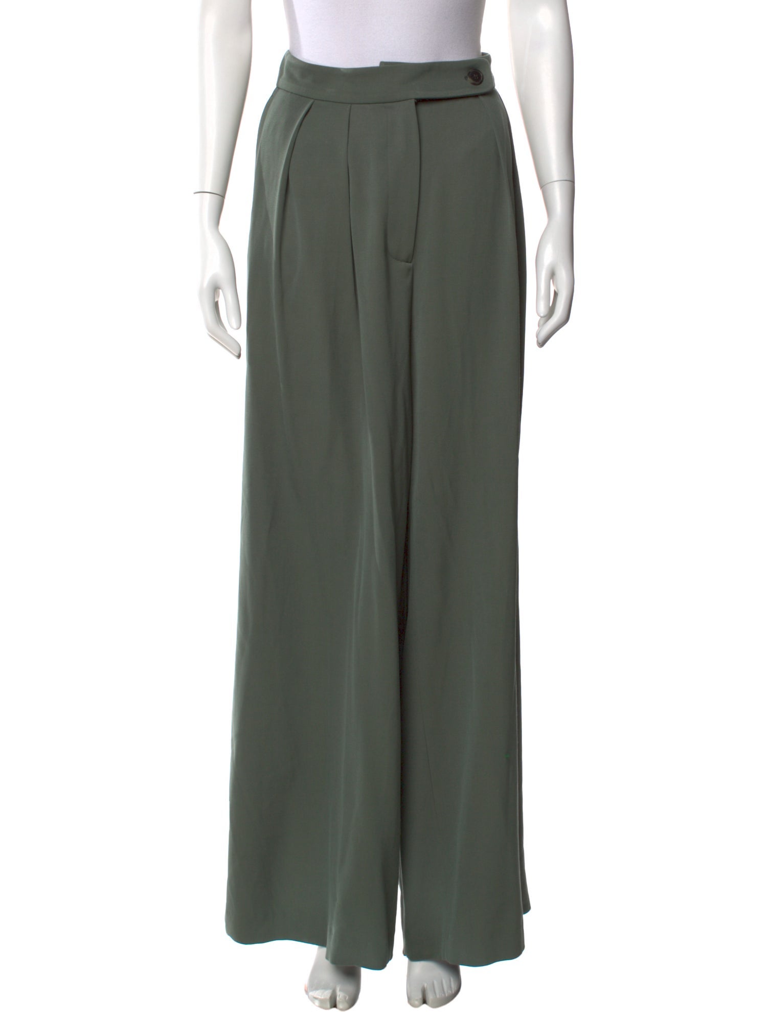 Dries Van Noten Wool Wide Leg Pants
