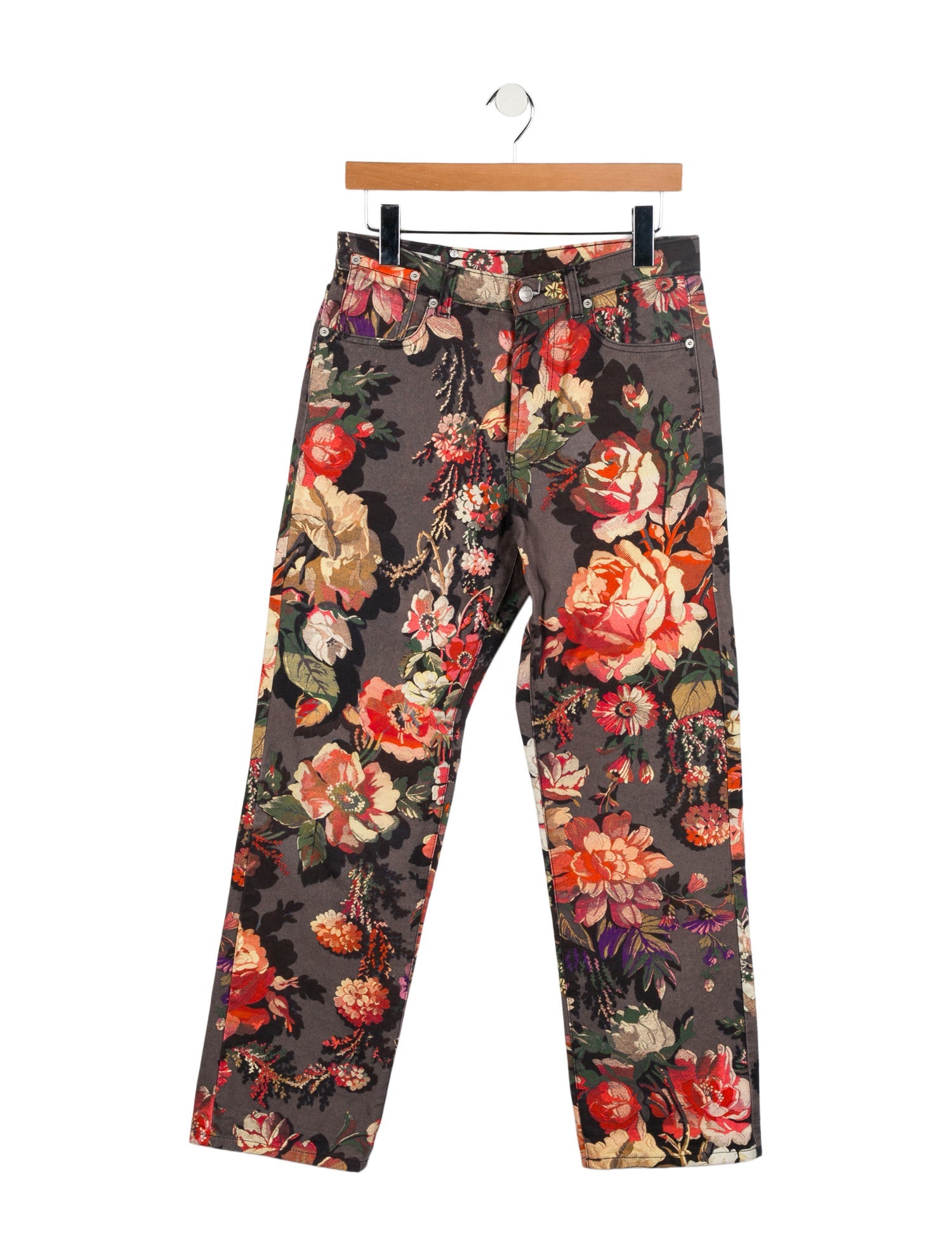 Dries Van Noten High-Rise Straight Leg Jeans