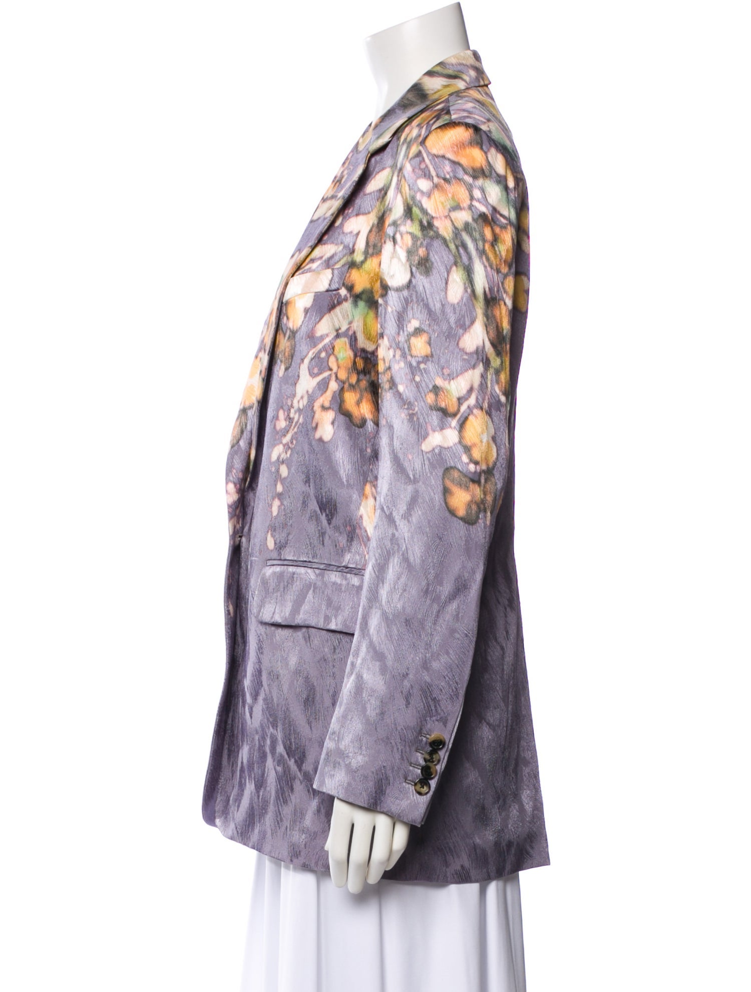 Dries Van Noten Floral Print Blazer