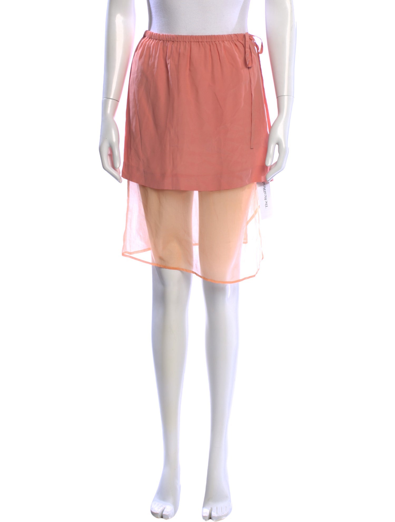 Dries Van Noten Mesh Accents Knee-Length Skirt