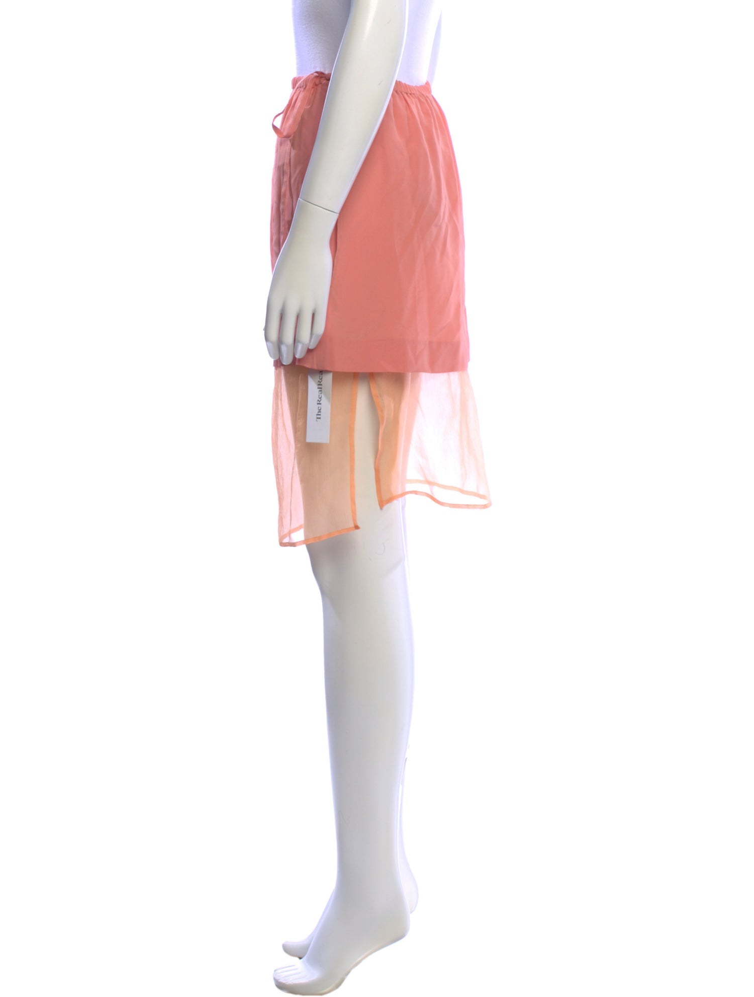 Dries Van Noten Mesh Accents Knee-Length Skirt