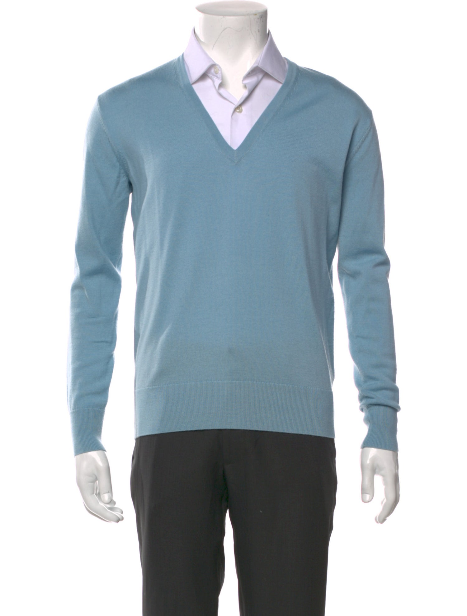 Dries Van Noten Merino Wool V-Neck Pullover