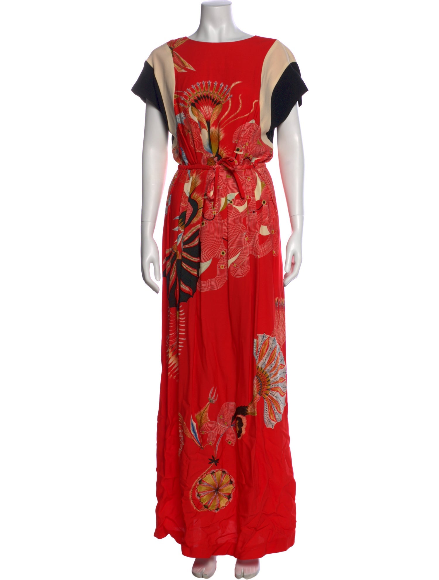 Dries Van Noten Floral Print Long Dress
