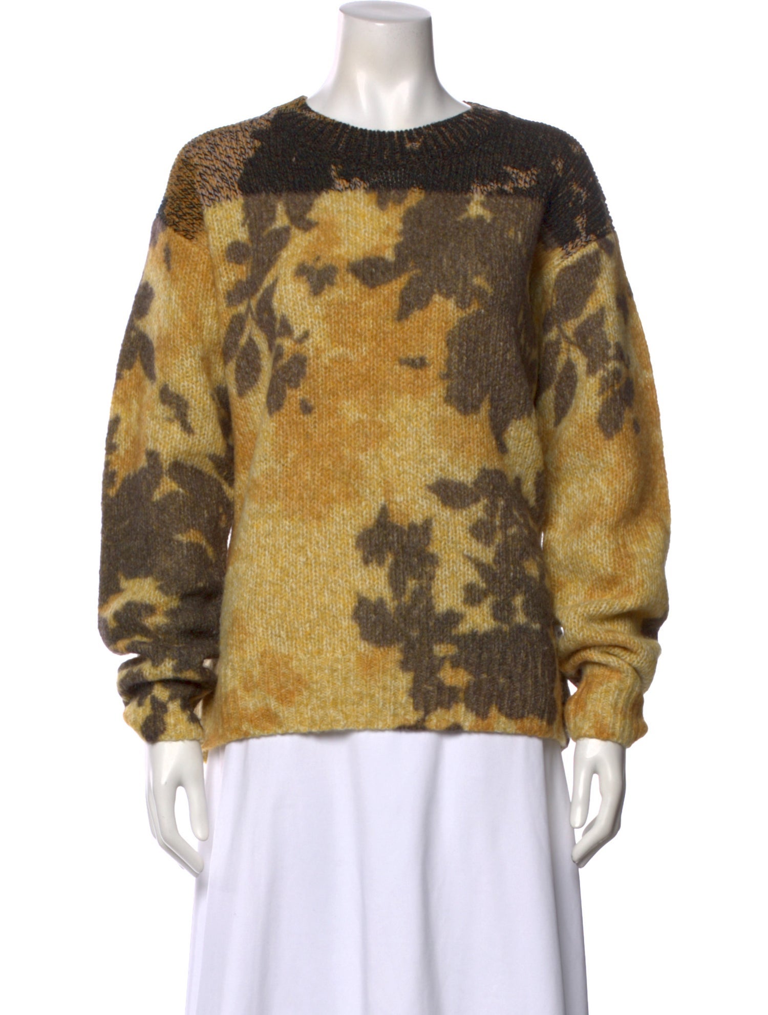 Dries Van Noten Printed Crew Neck Sweater