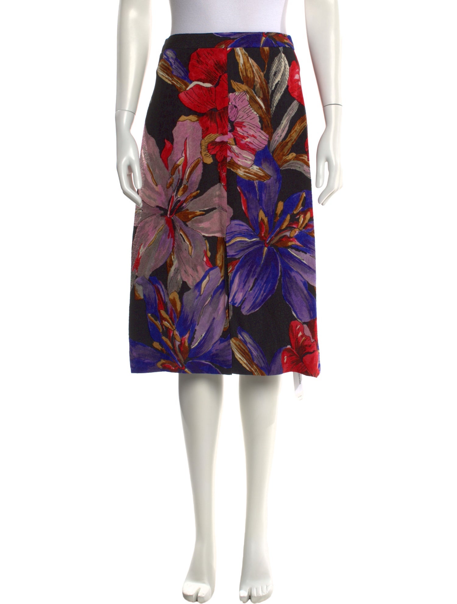 Dries Van Noten Floral Print Knee-Length Skirt