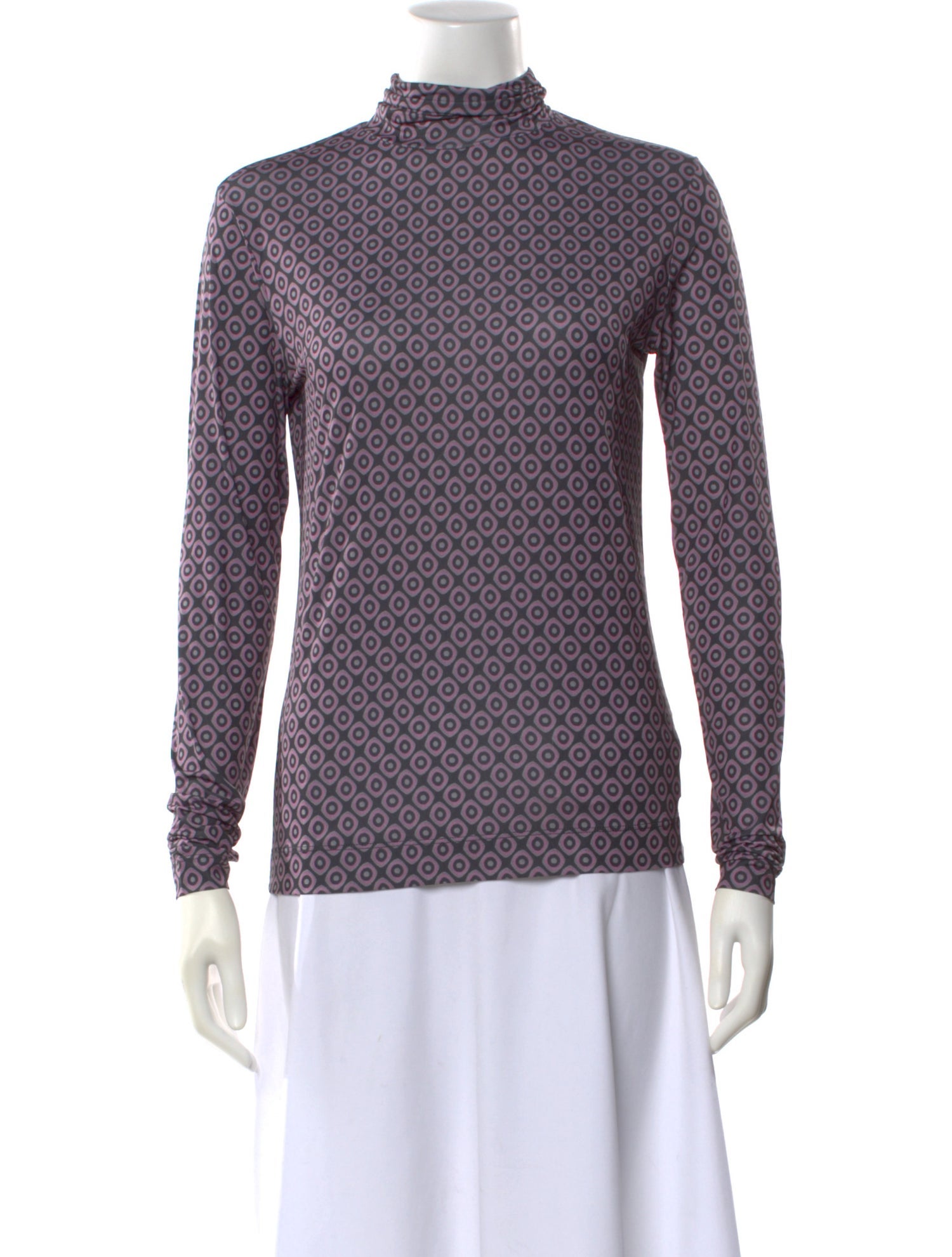 Dries Van Noten Patterned Turtleneck Top