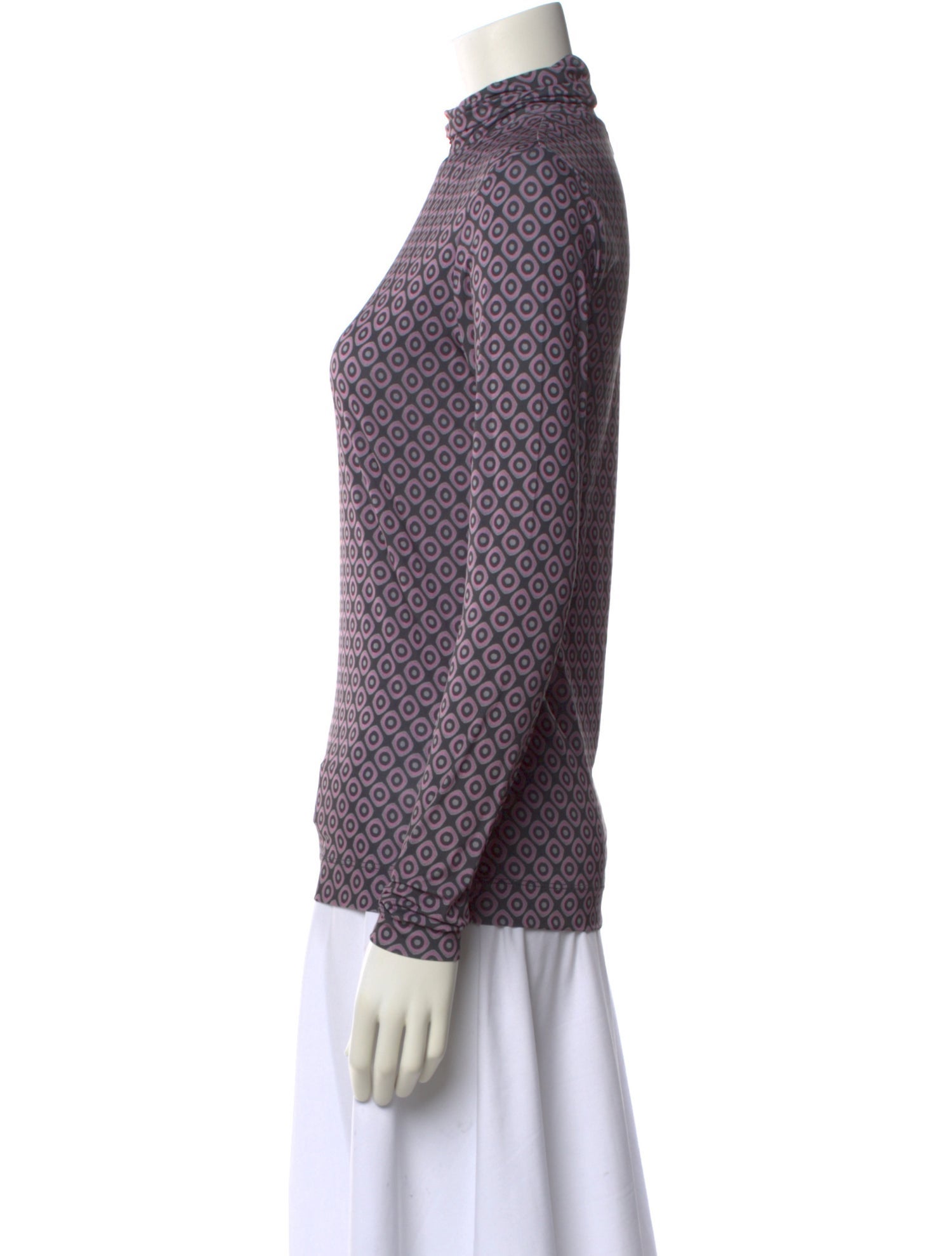 Dries Van Noten Patterned Turtleneck Top