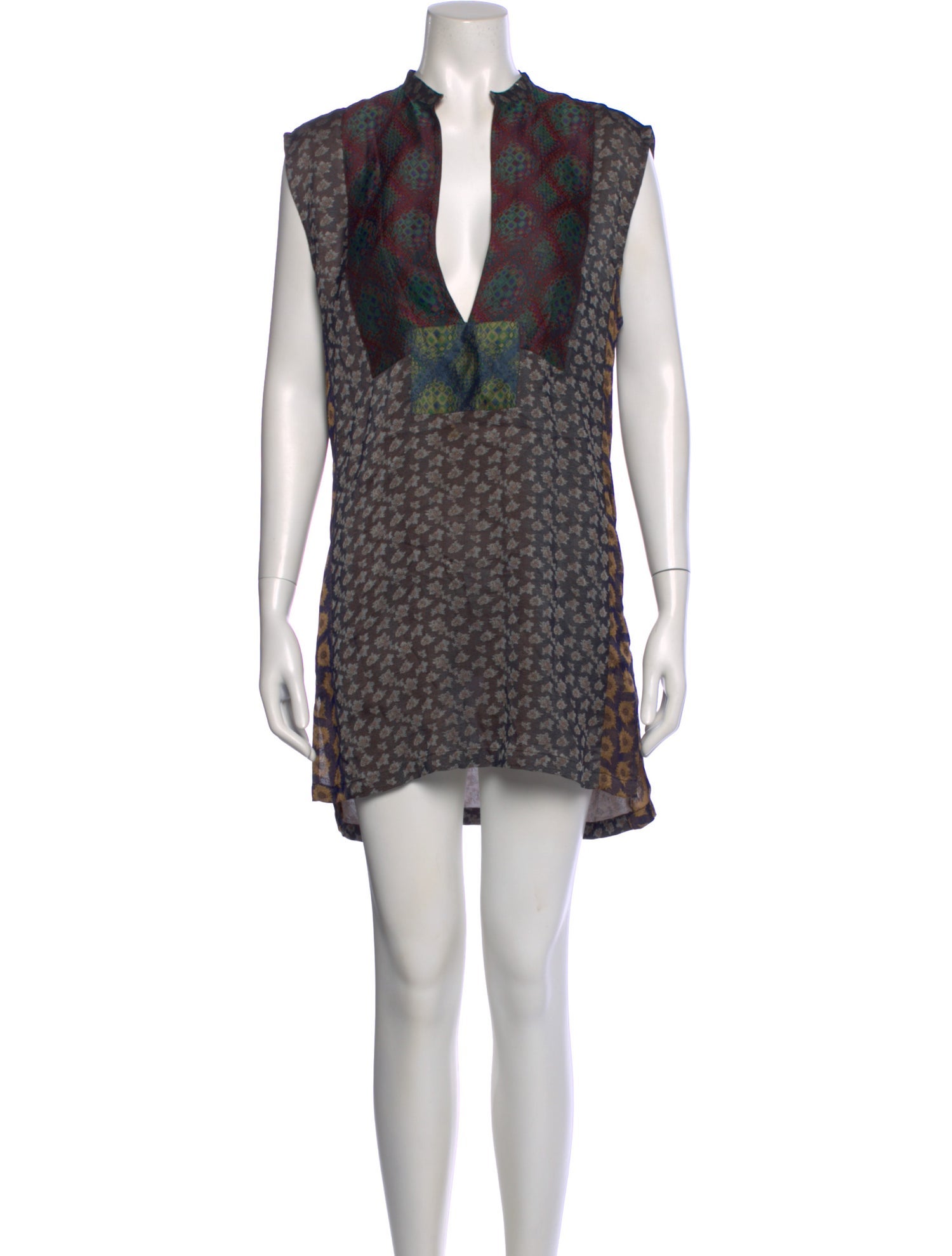 Dries Van Noten Printed Mini Dress