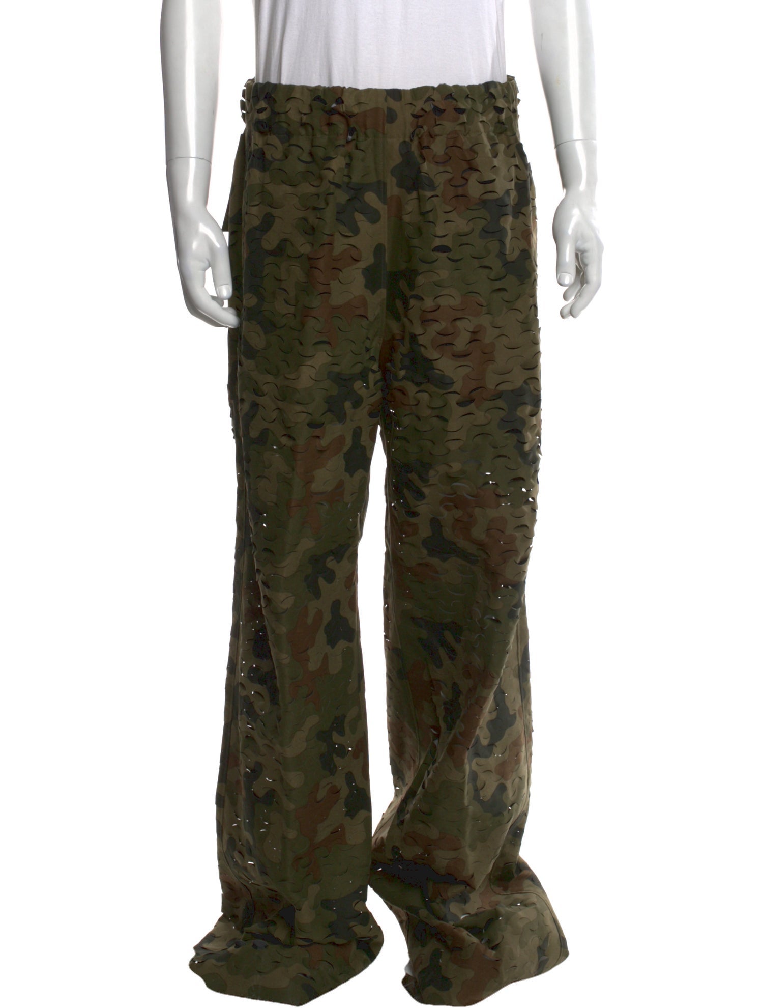 Dries Van Noten Camouflage Print Cargo Pants