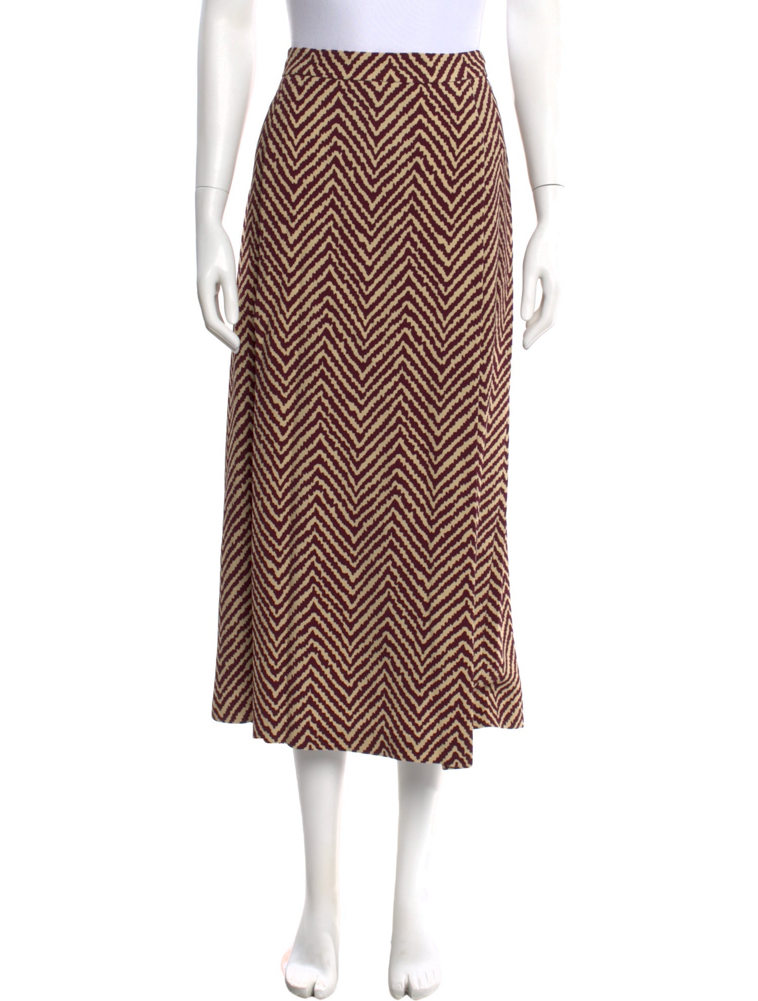 Dries Van Noten Printed Midi Length Skirt