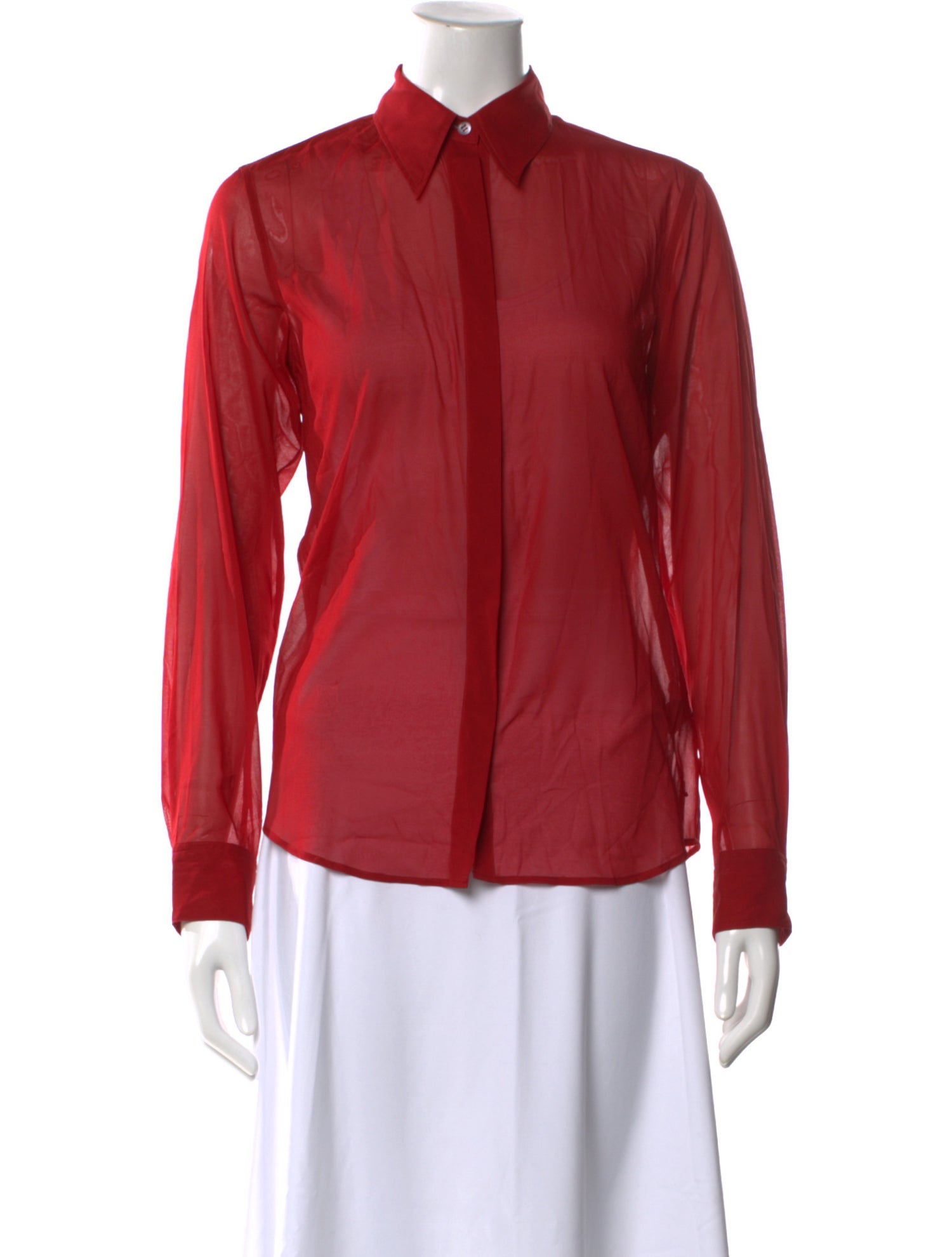 Dries Van Noten Silk Long Sleeve Blouse w/ Tags