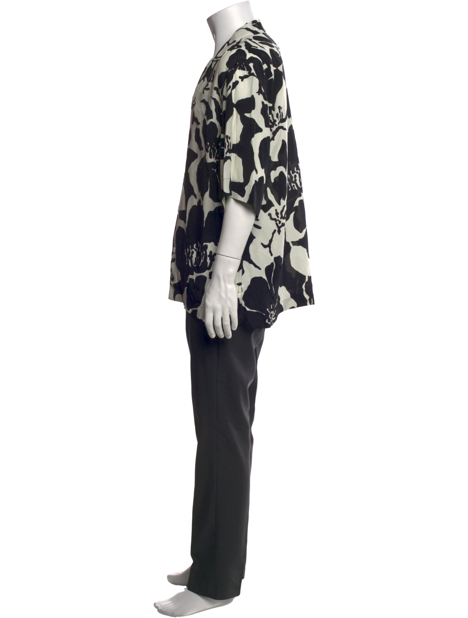 Dries Van Noten Printed Three-Quarter Sleeve Shirt w/ Tags