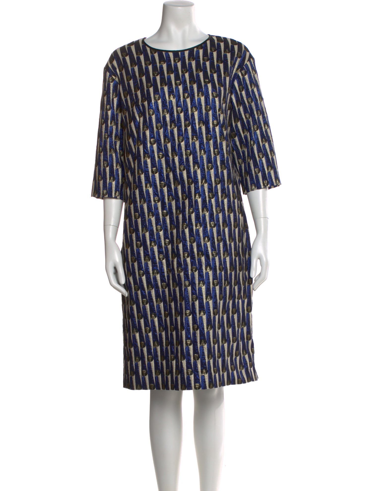 Dries Van Noten Printed Knee-Length Dress