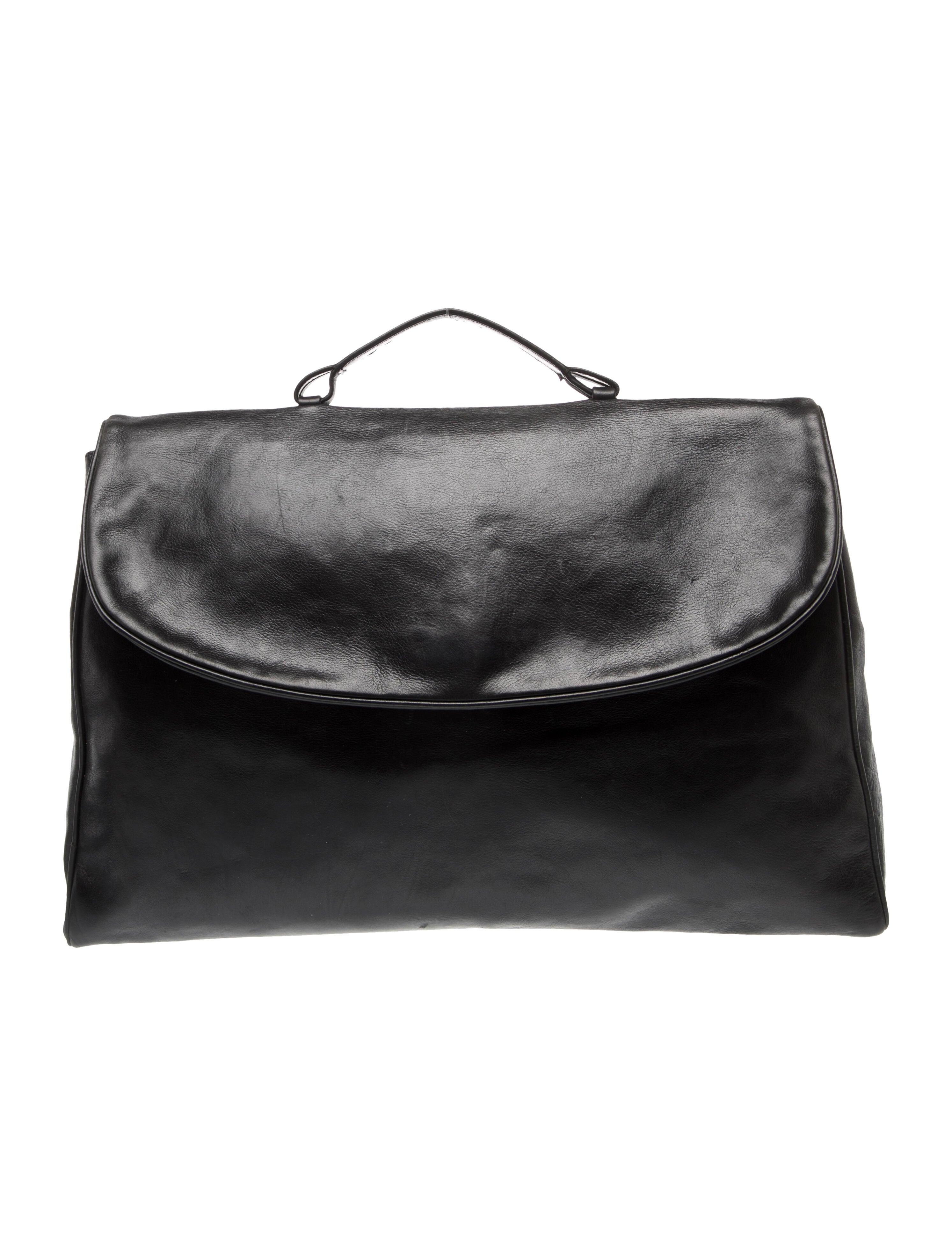 Dries Van Noten Leather Briefcase
